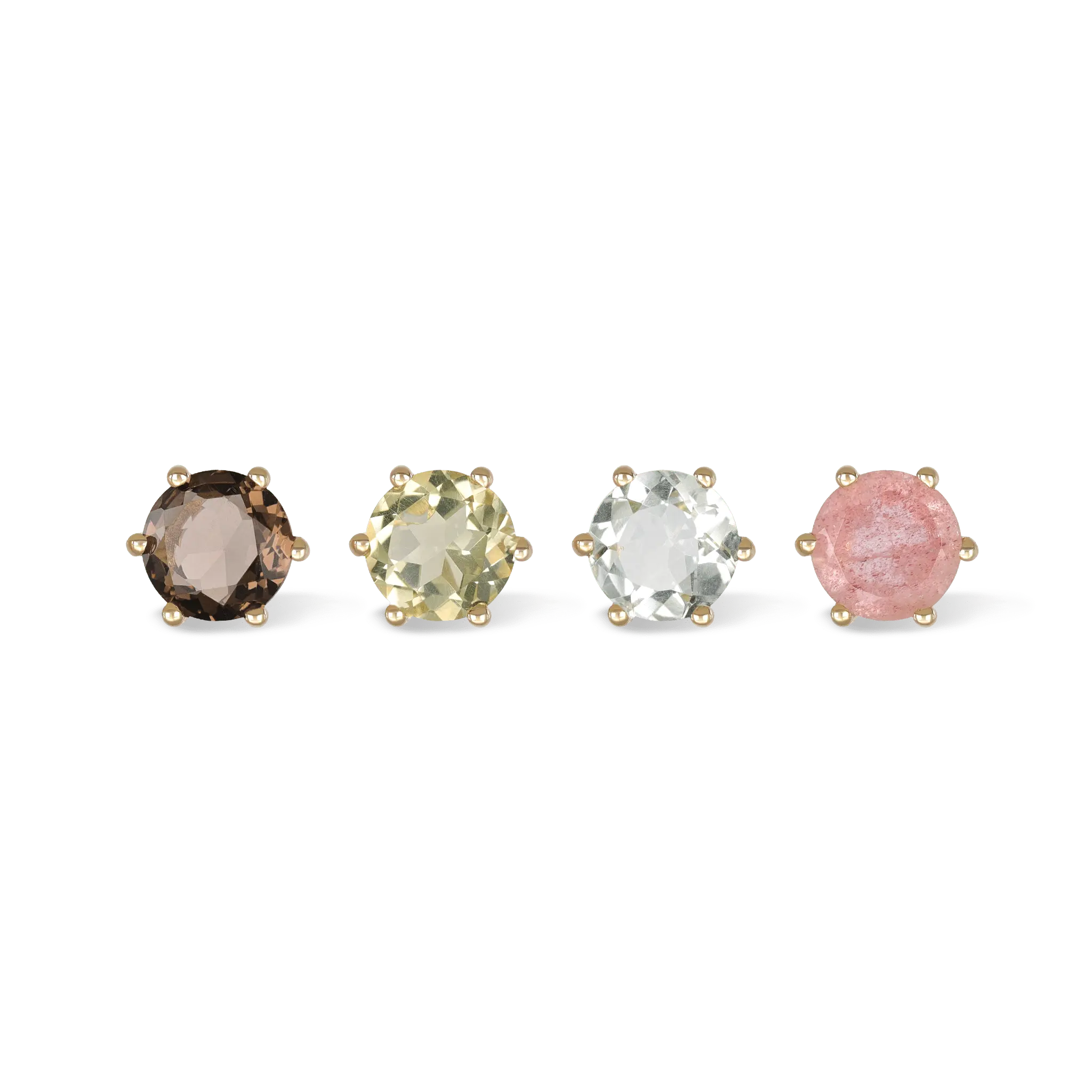 BEATTI Studs Sample Sale • Hexagon Natural Gemstone Stud Earrings SS25 Sample Sale • Hexagon Natural Gemstone Stud Earrings SS25