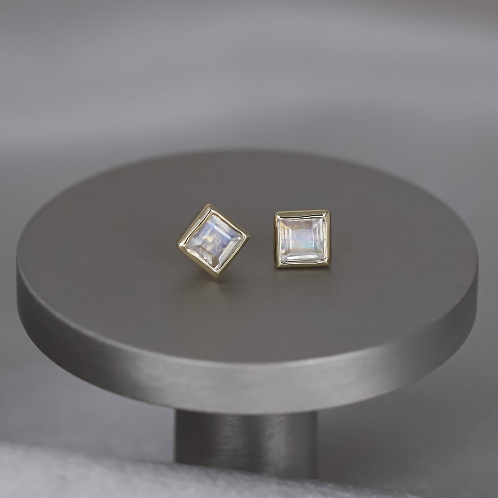 Maya • Natural Gemstone Flat Back Earring