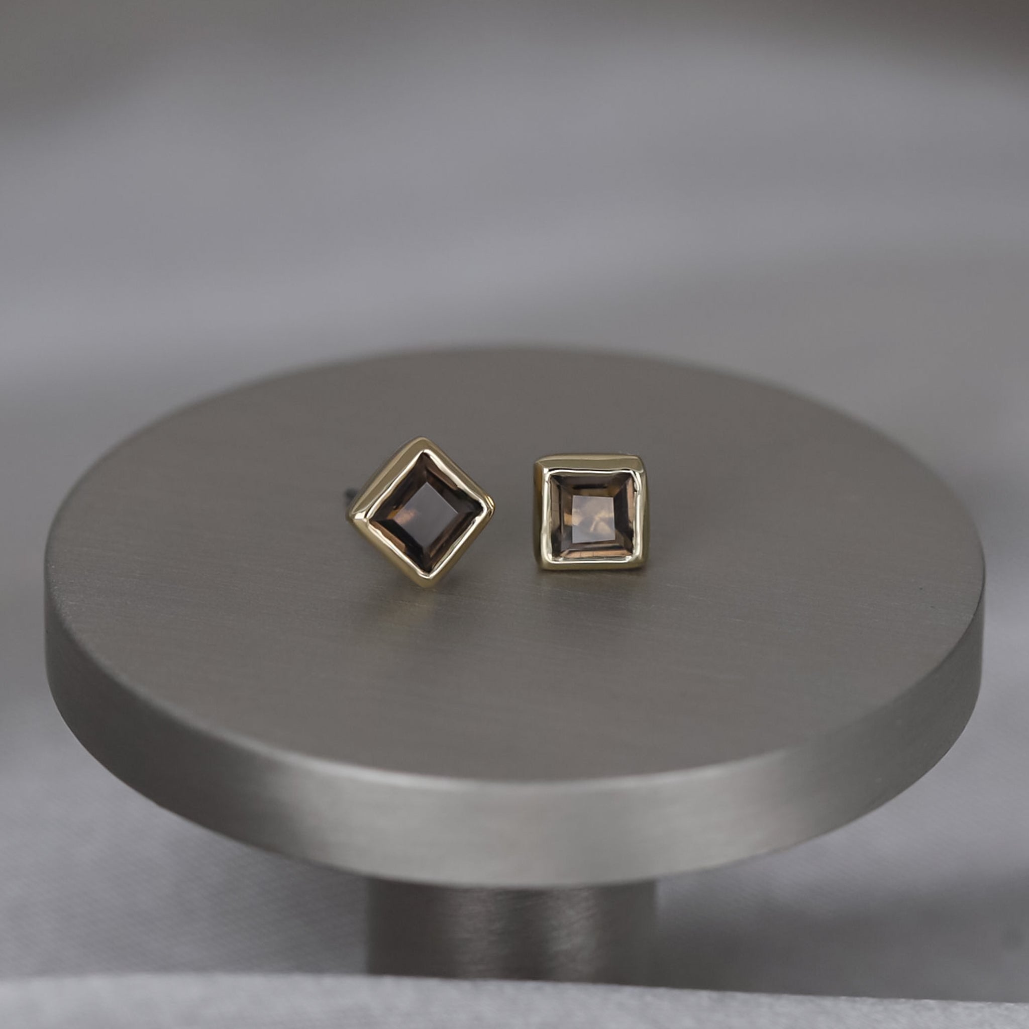 Maya • Natural Gemstone Flat Back Earring