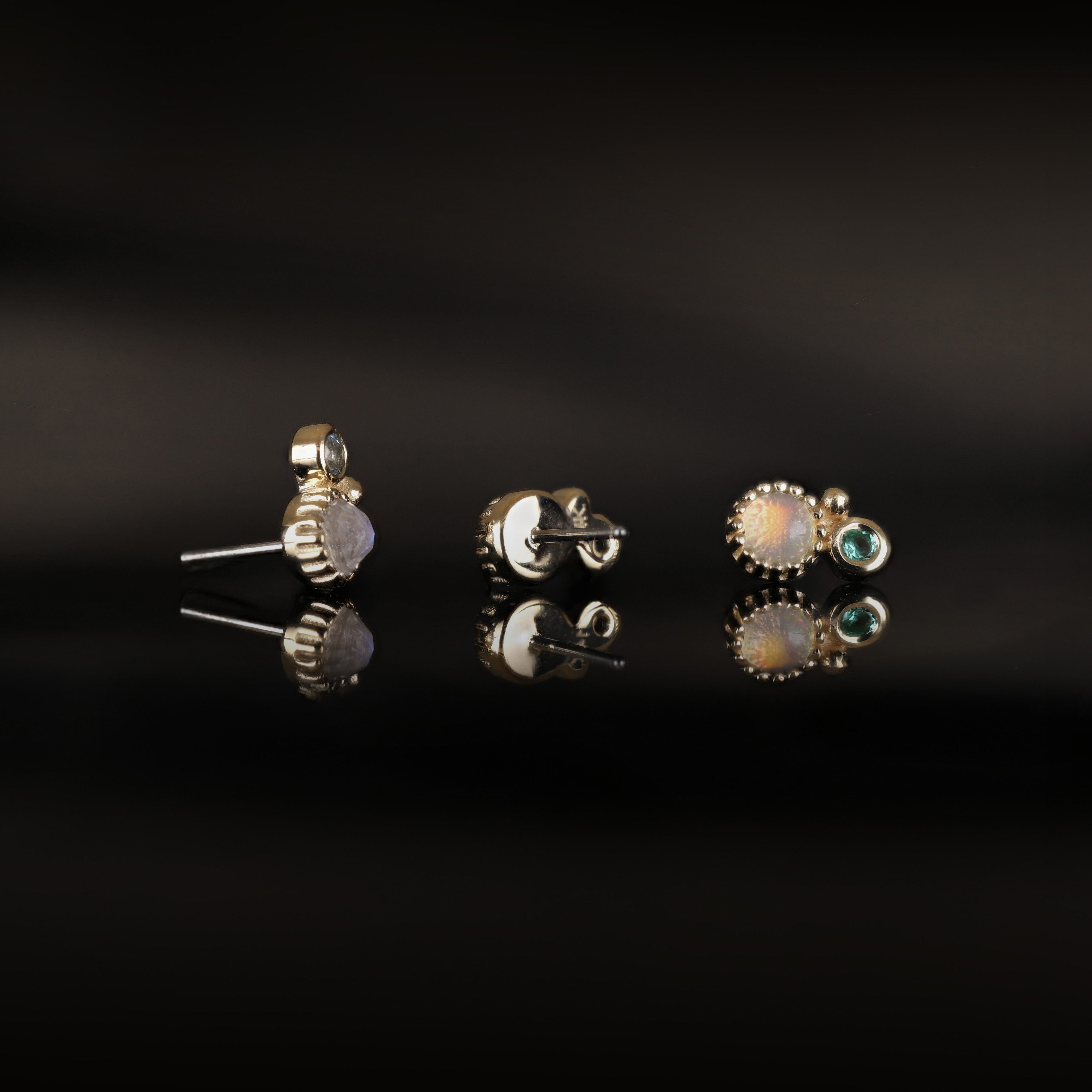 Twinette • 14K Gold Gemstone Threadless End