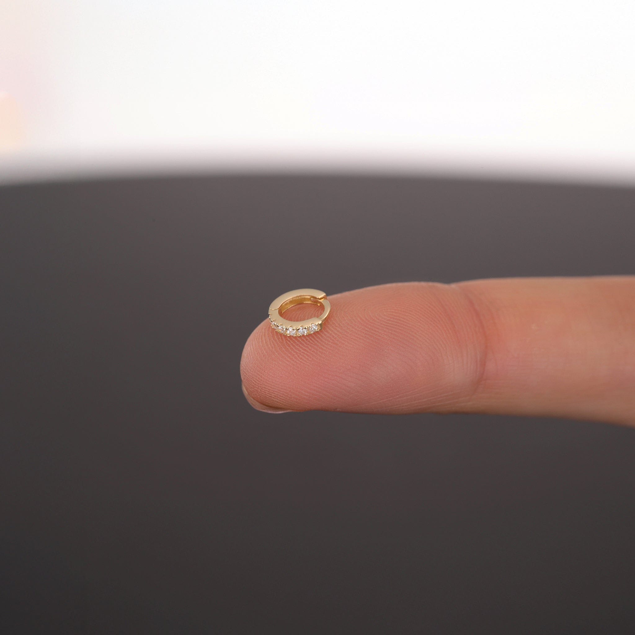 BEATTI Hoops Ultra Mini Pavé Hoop Ultra Mini Pavé Hoop