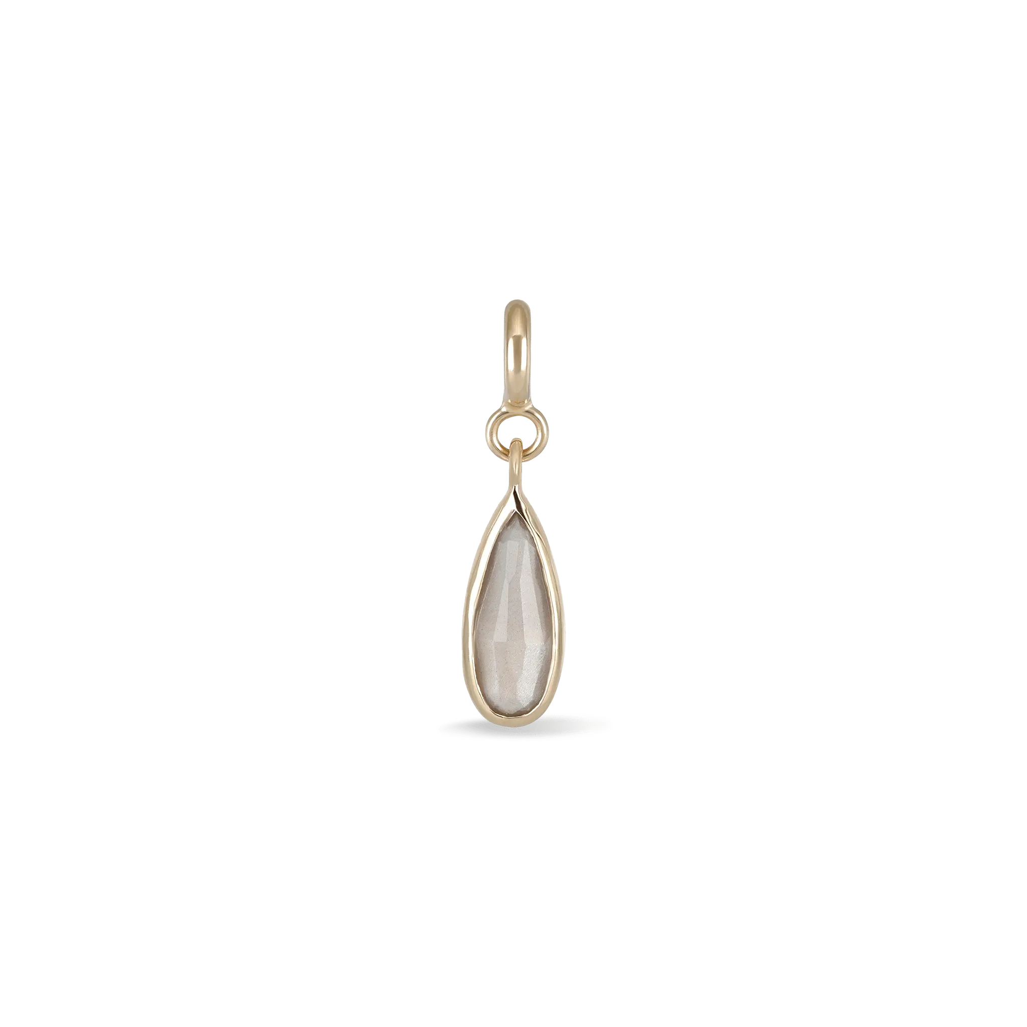 BEATTI Pendants Gold / Grey Moonstone Sample Sale • Iris Grey Moonstone Pendant SS25 SS25 PD 009 YG Sample Sale • Iris Grey Moonstone Pendant SS25