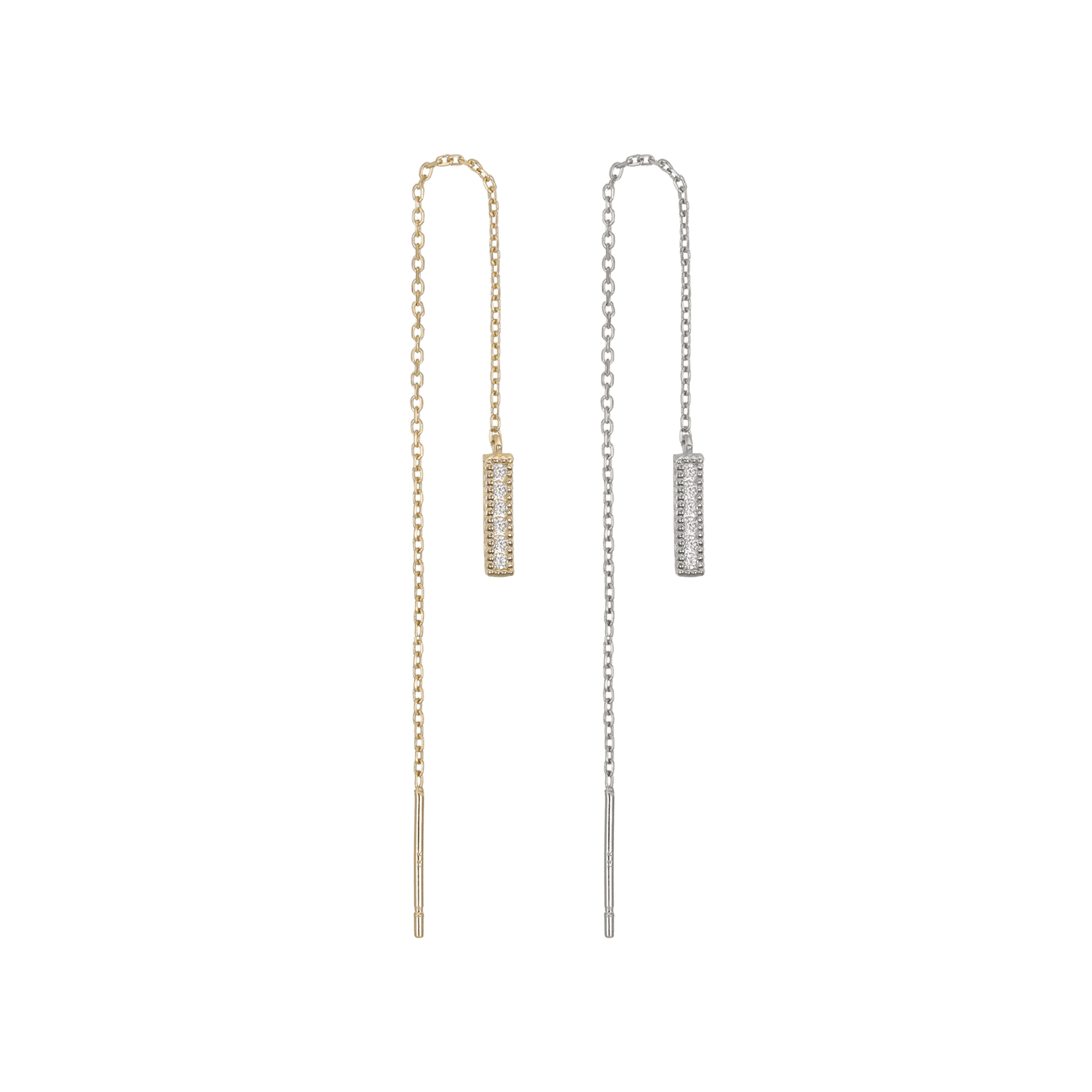 BEATTI Hoops JE99463 14K Gold Chain Threader JE99463 14K Gold Chain Threader