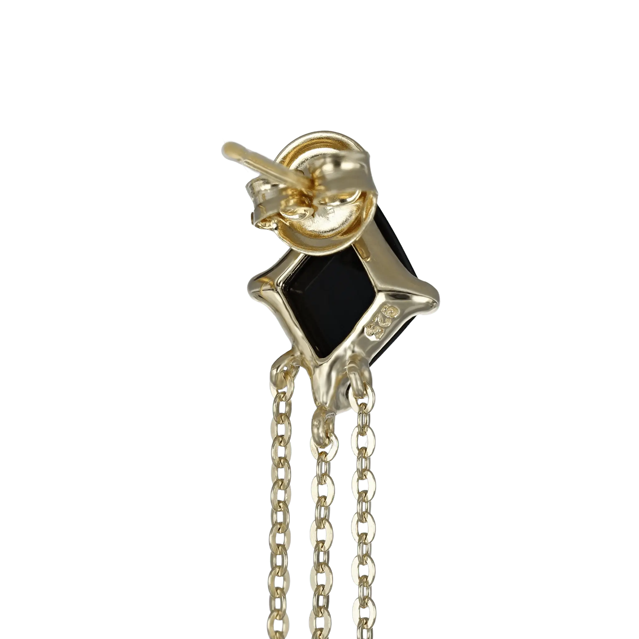 BEATTI Threadless Ends Palma • Black Onyx Tassel Earrings Palma • Black Onyx Tassel Earrings