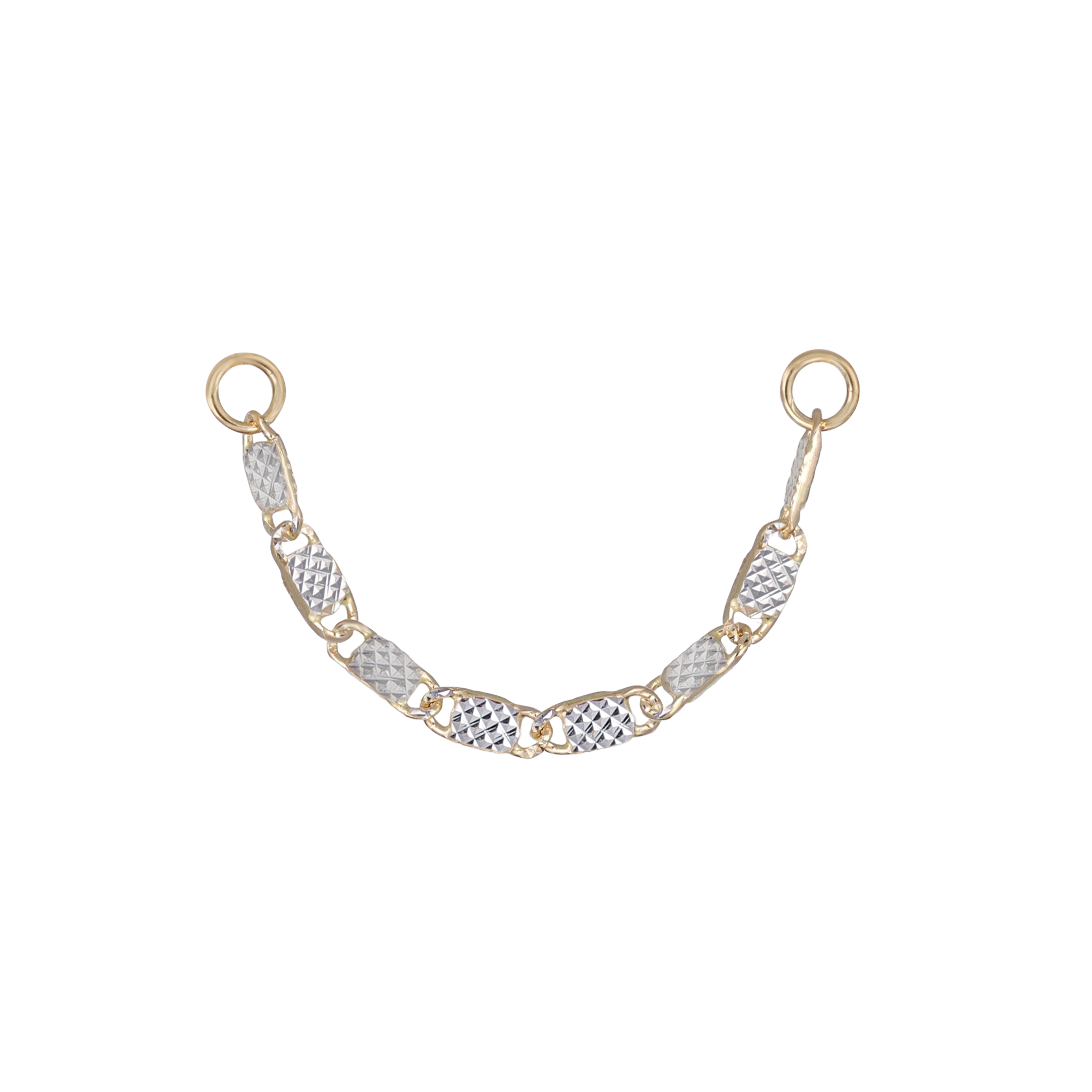 14K Gold Fancy Link Chain Attachment