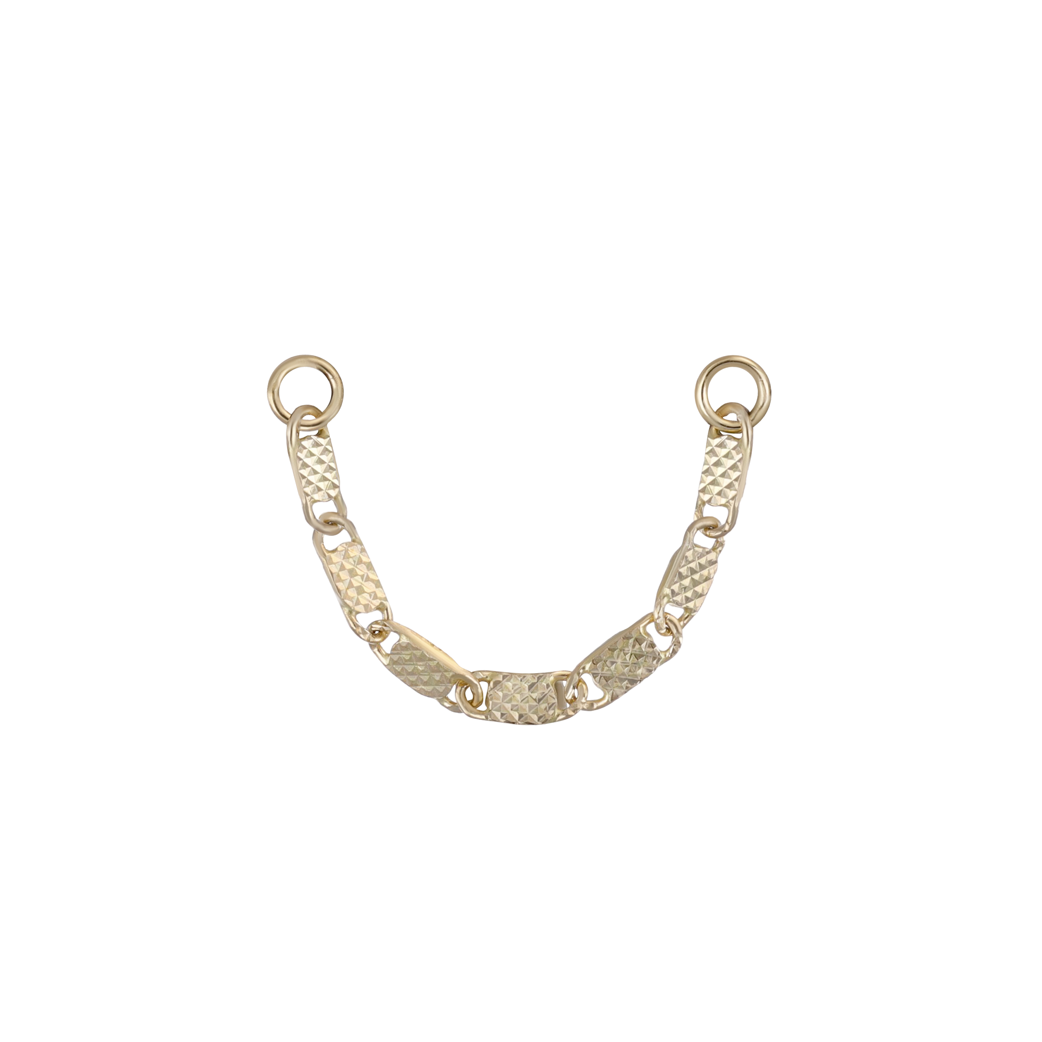 14K Gold Fancy Link Chain Attachment