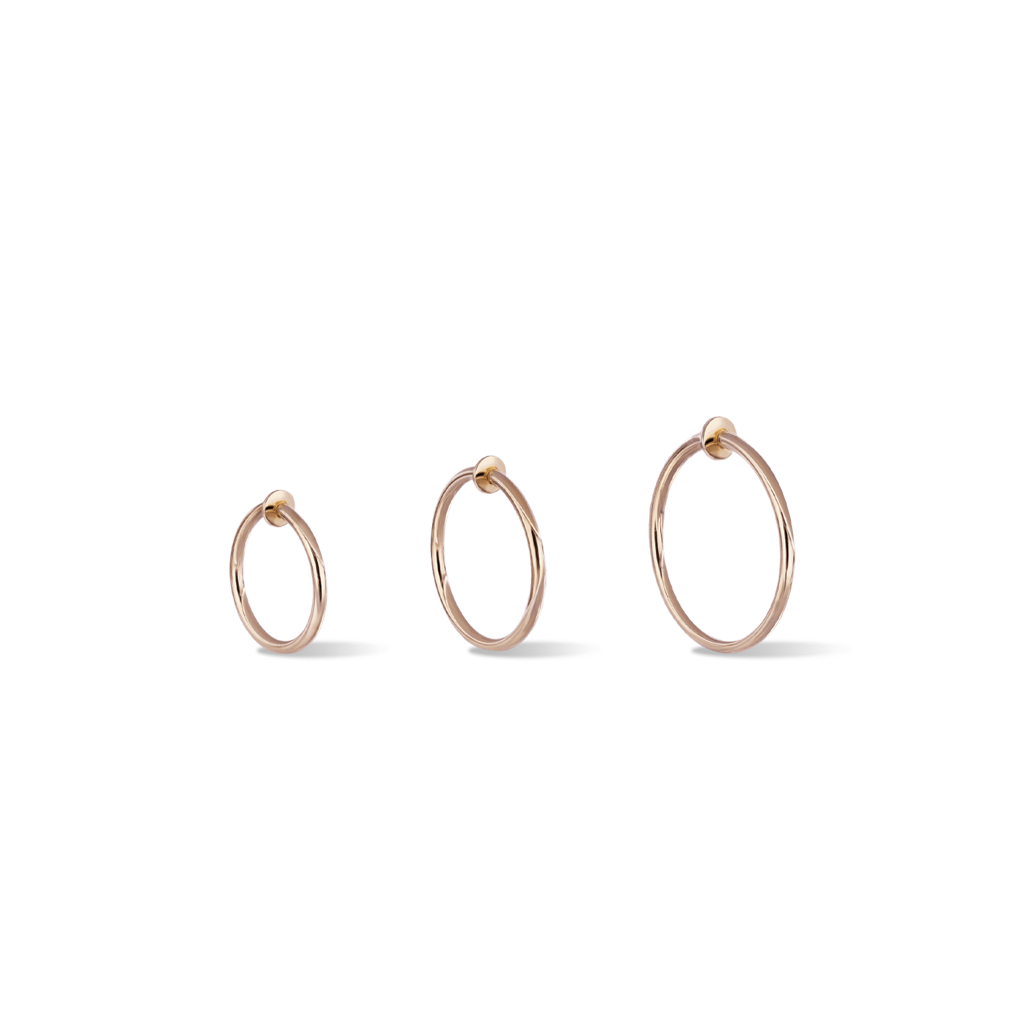 BEATTI Hoops Rose Gold / 8mm / Single CharmLink Loop MJH011 CharmLink Loop