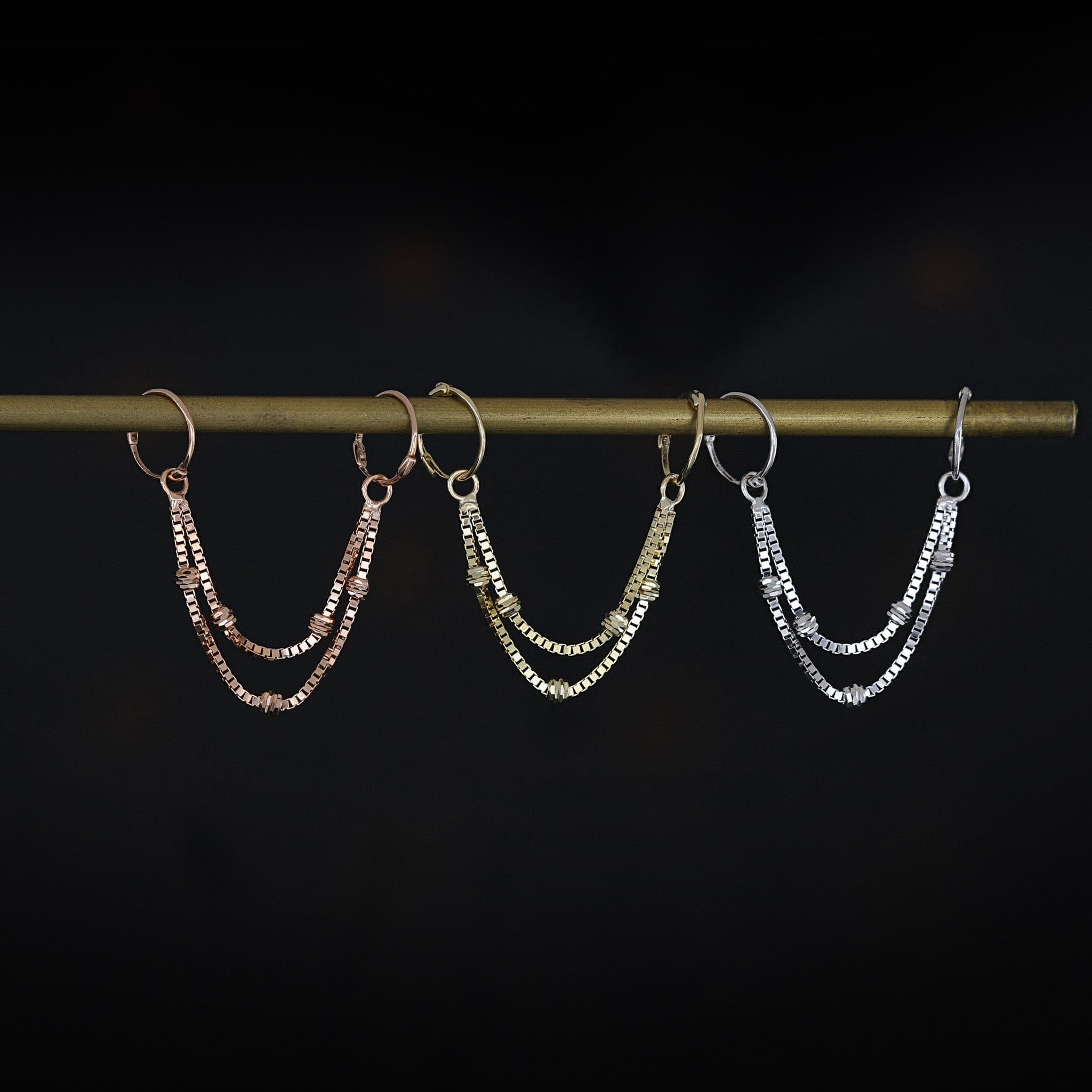 BEATTI Chain Attachments Ball-Beaded Double Chain Attachment Brillcut Ball-Beaded Double Chain Attachment by BEATTI