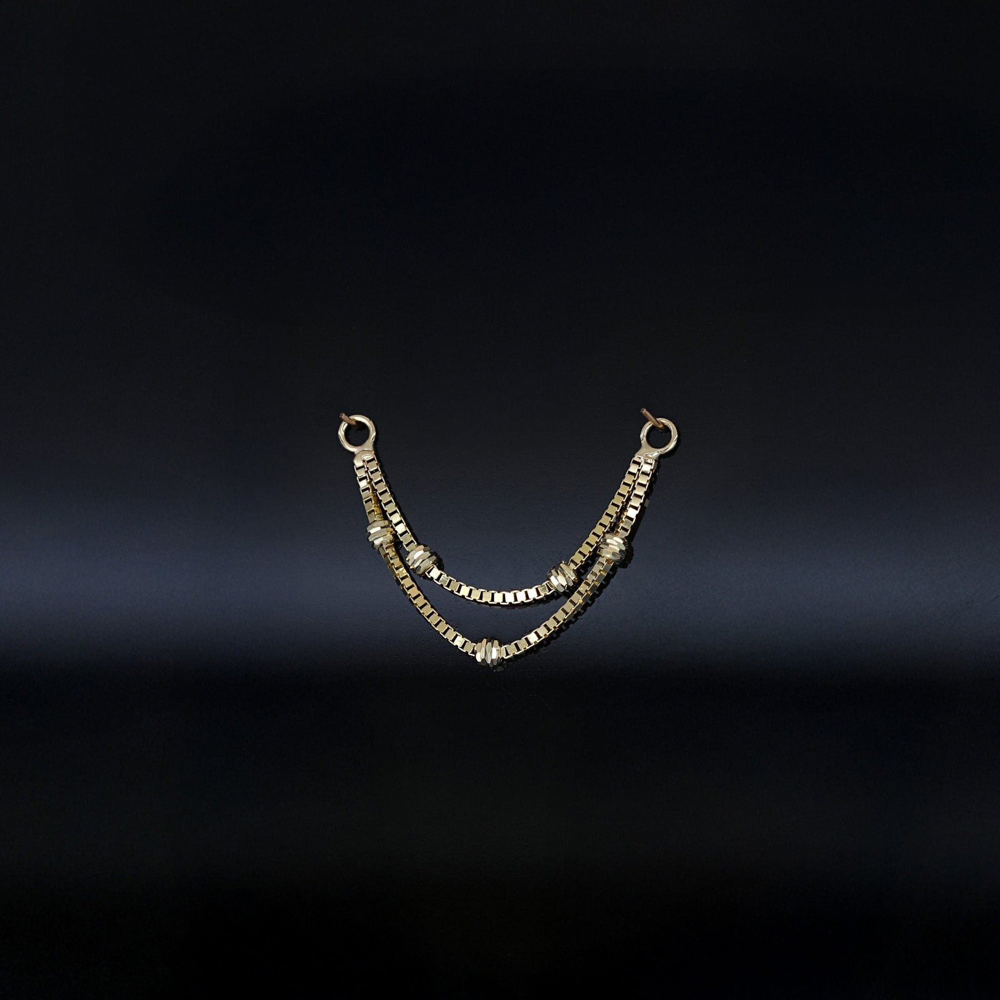 BEATTI Chain Attachments Ball-Beaded Double Chain Attachment Brillcut Ball-Beaded Double Chain Attachment by BEATTI