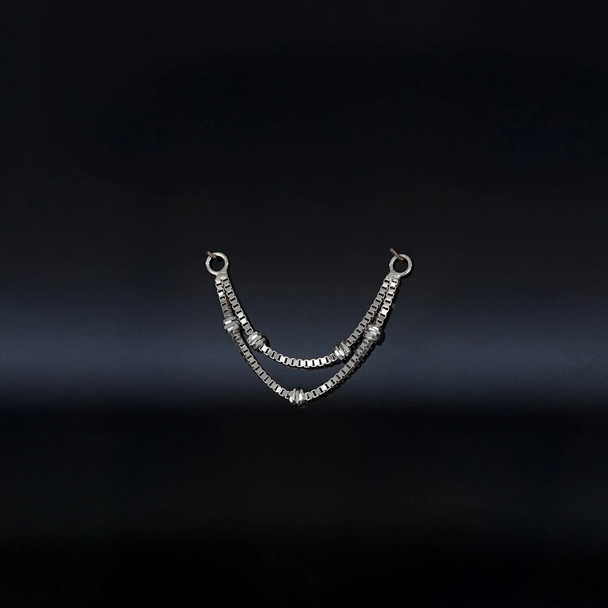 BEATTI Chain Attachments Ball-Beaded Double Chain Attachment Brillcut Ball-Beaded Double Chain Attachment by BEATTI