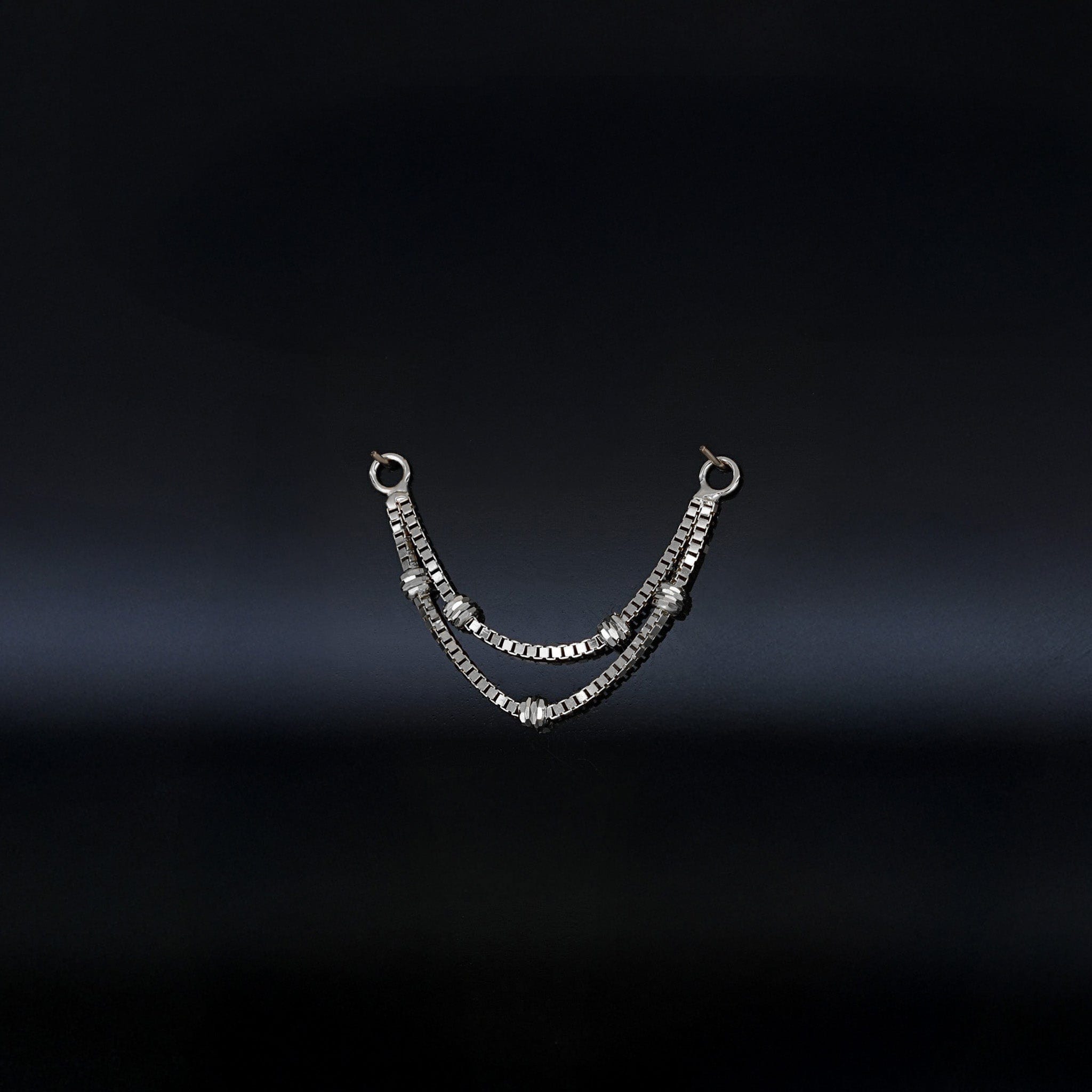 BEATTI Chain Attachments Ball-Beaded Double Chain Attachment Brillcut Ball-Beaded Double Chain Attachment by BEATTI