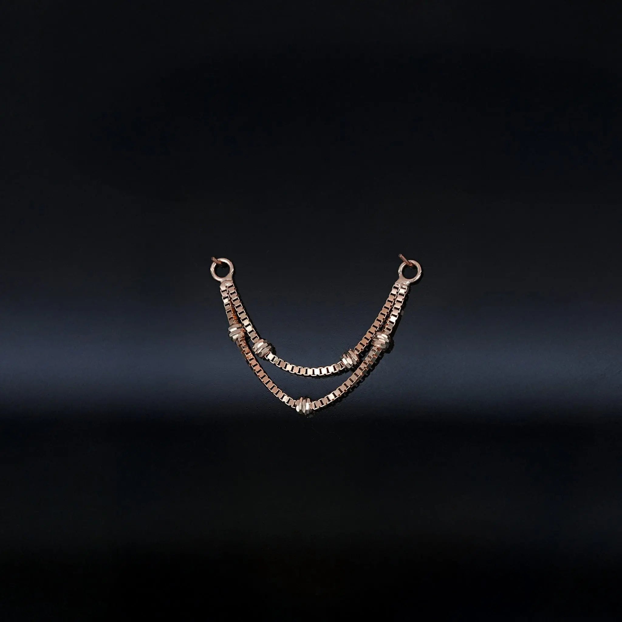 BEATTI Chain Attachments Ball-Beaded Double Chain Attachment Brillcut Ball-Beaded Double Chain Attachment by BEATTI