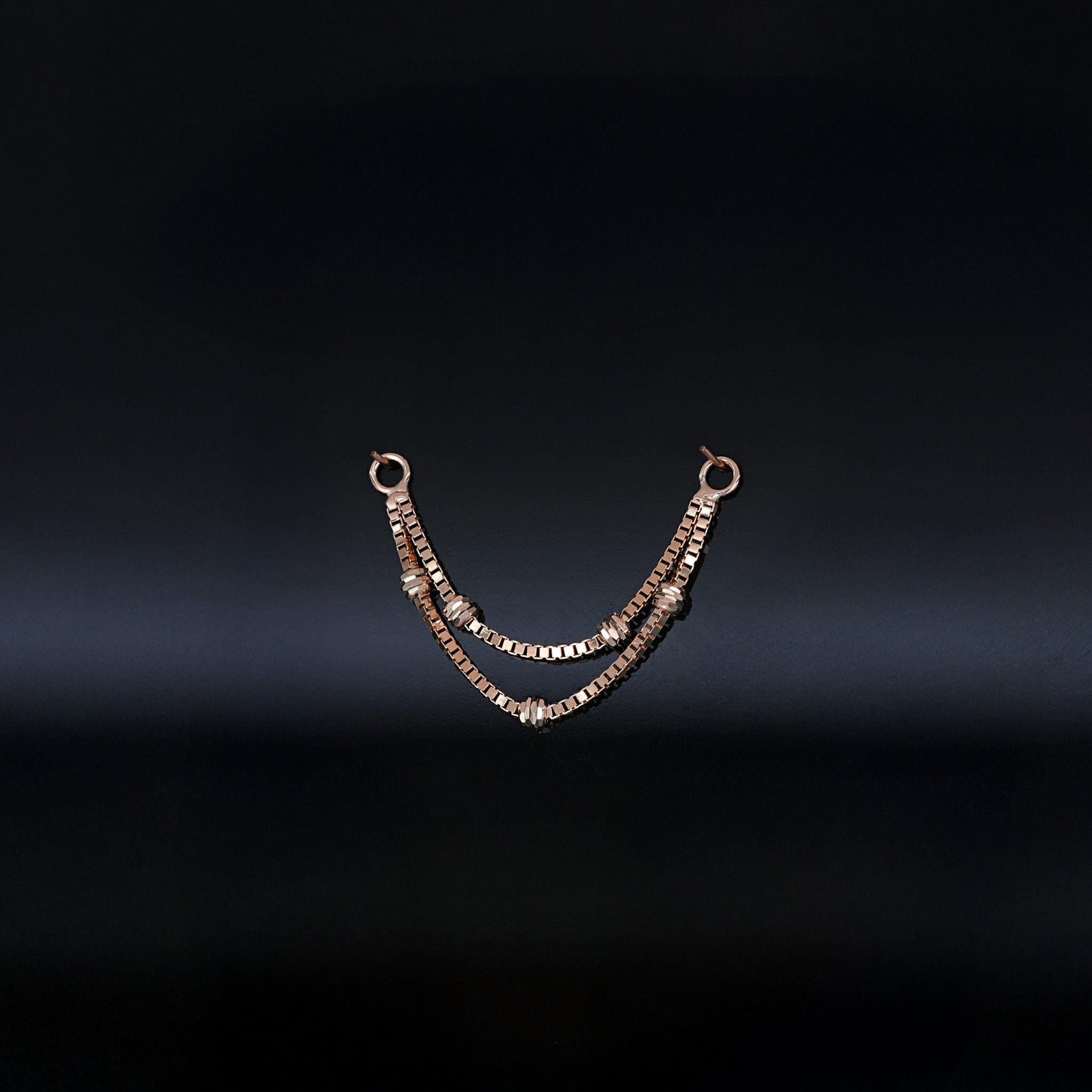 BEATTI Chain Attachments Ball-Beaded Double Chain Attachment Brillcut Ball-Beaded Double Chain Attachment by BEATTI