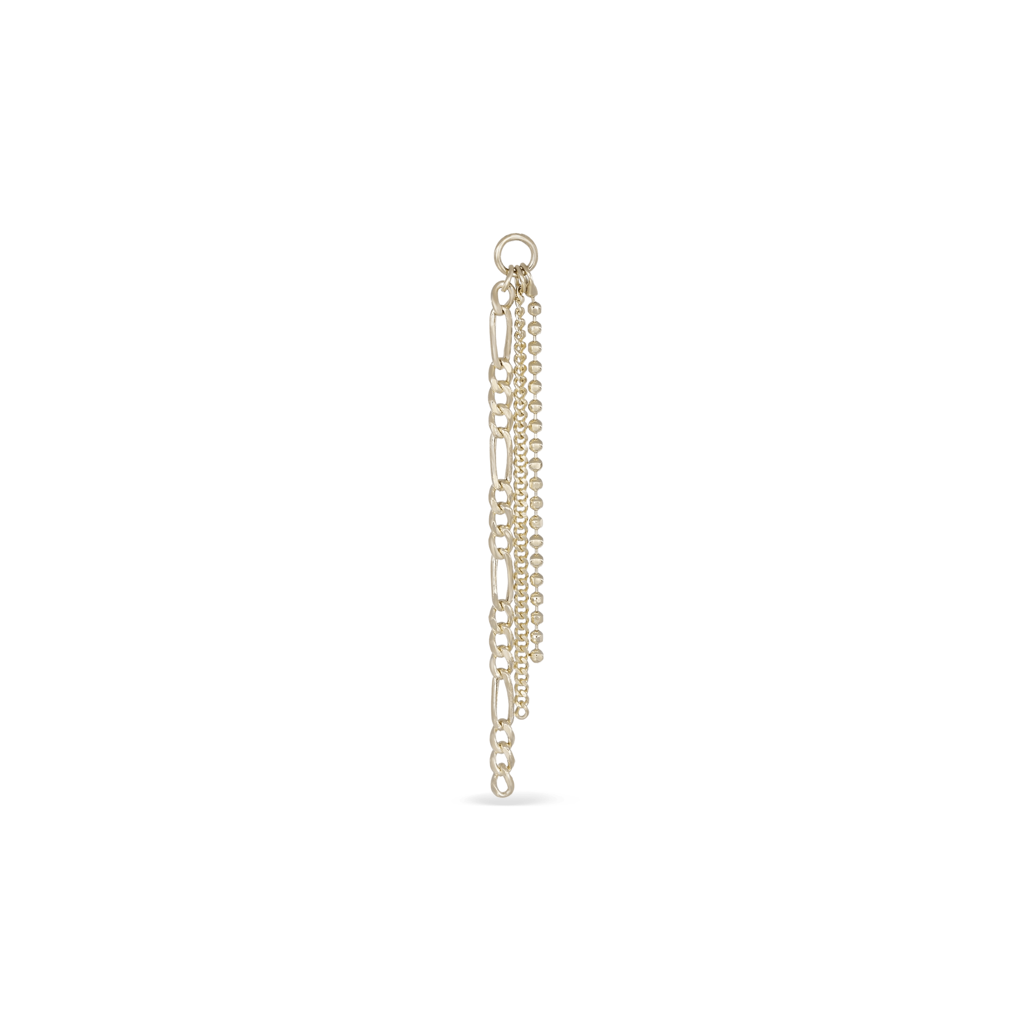 BEATTI Charms Gold MJC022 • Triple Mixed Chain Charm BTPG112 MJC022 • Triple Mixed Chain Charm