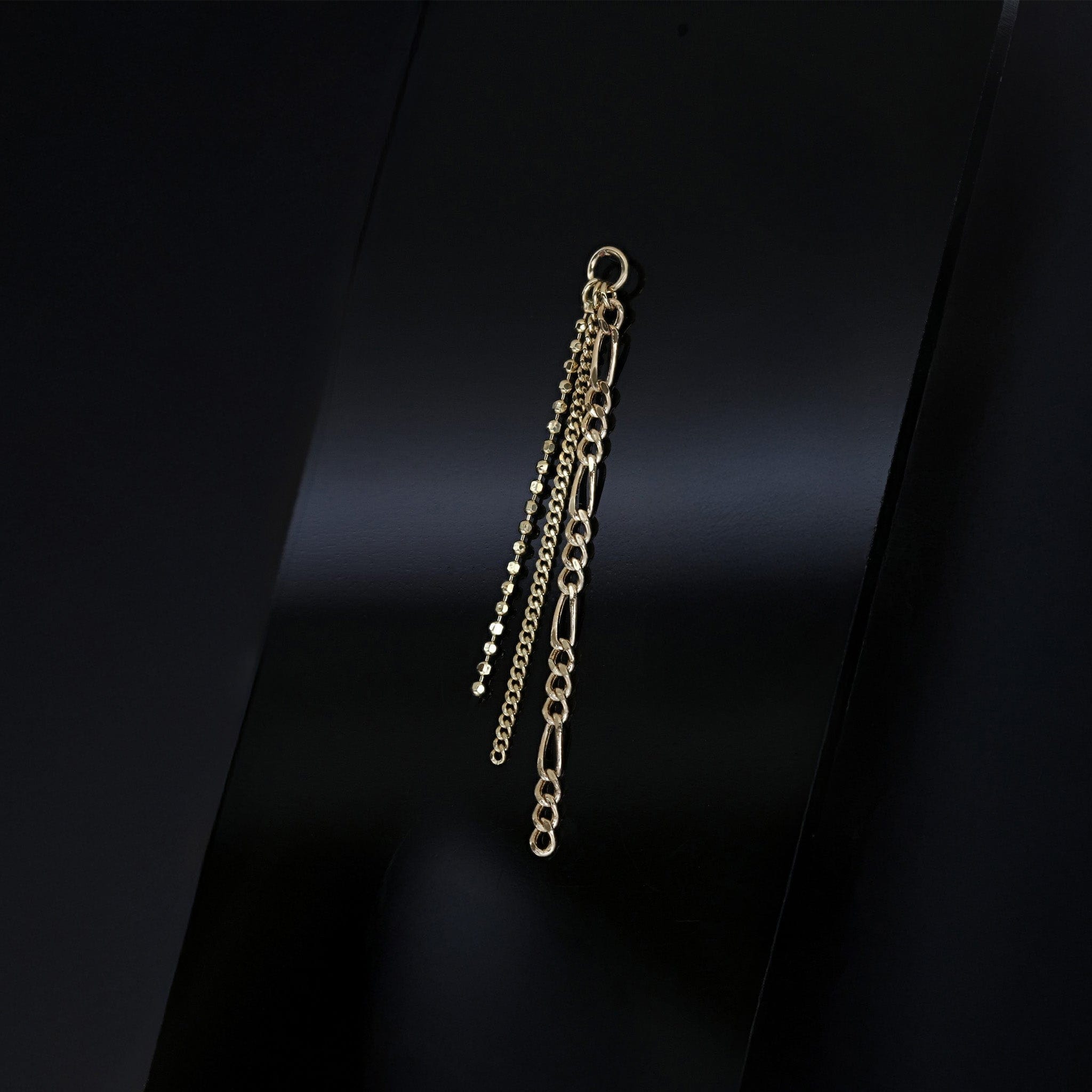 BEATTI Charms Gold MJC022 • Triple Mixed Chain Charm BTPG112 MJC022 • Triple Mixed Chain Charm