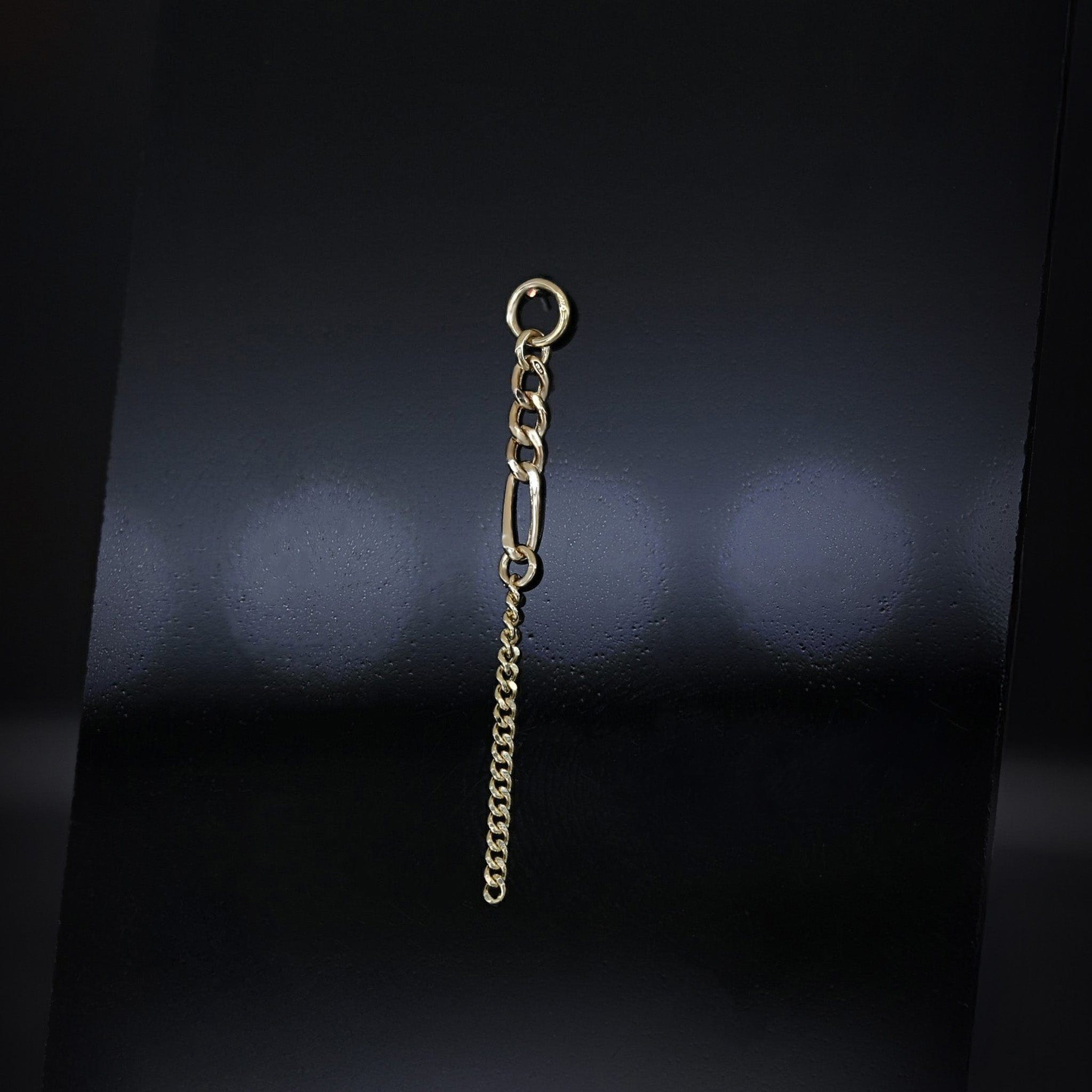 BEATTI Chain Attachments Gold MJC025 • Dangle Chain Charm MJC025 Brillcut Ball-Beaded Double Chain Attachment by BEATTI