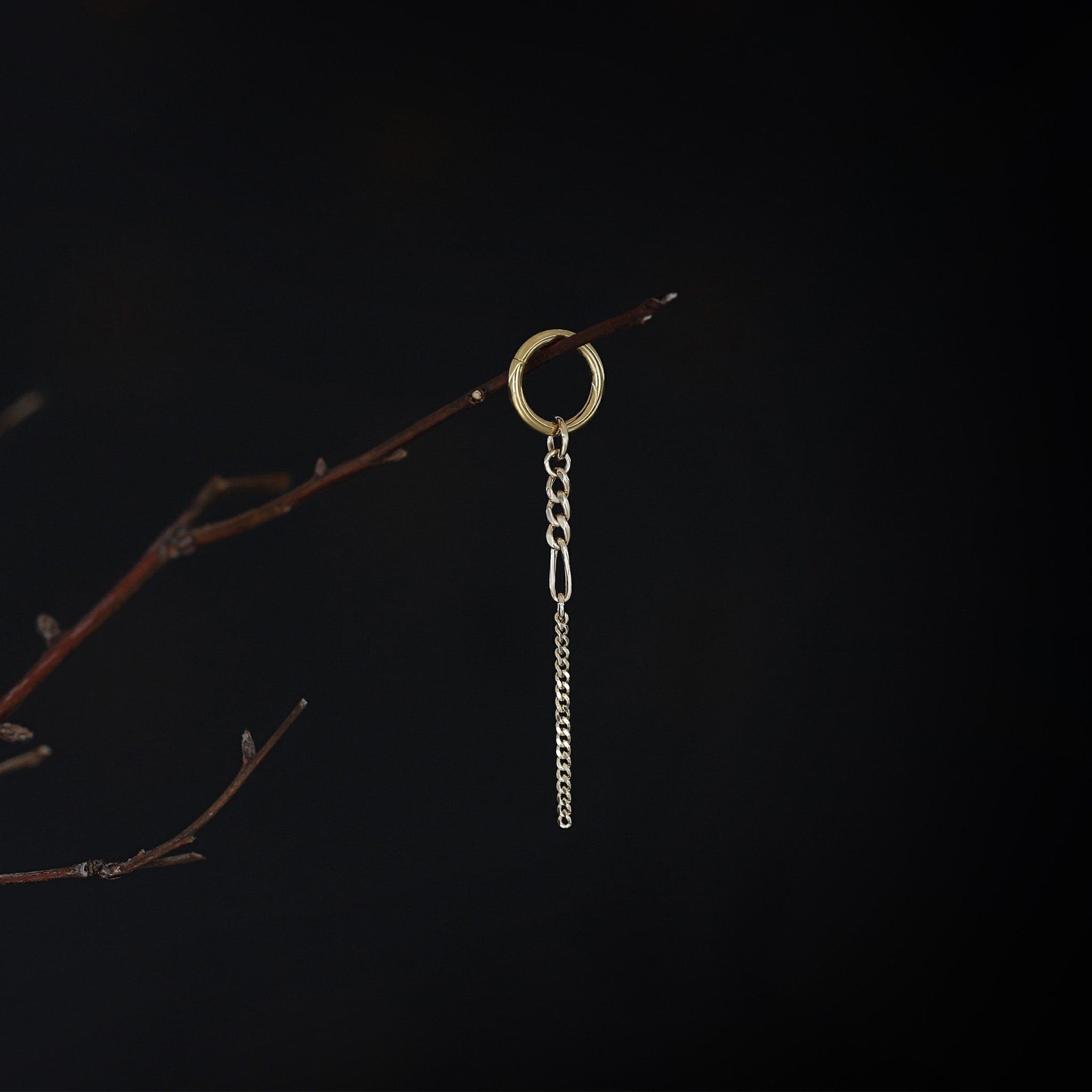 BEATTI Chain Attachments Gold MJC025 • Dangle Chain Charm MJC025 Brillcut Ball-Beaded Double Chain Attachment by BEATTI