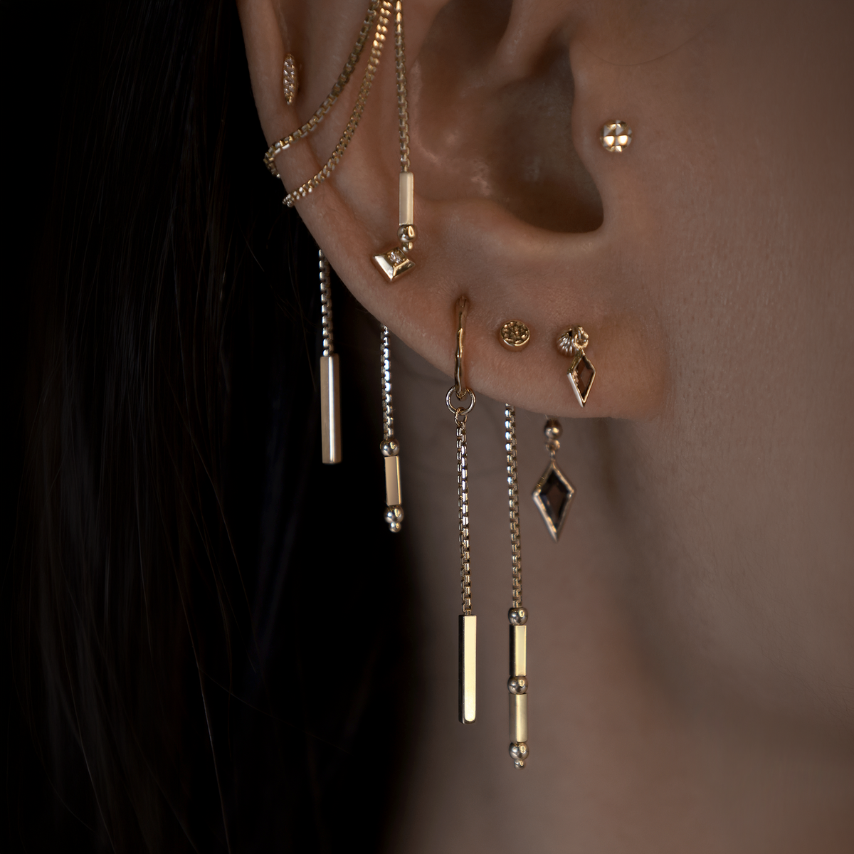 Sequence • 14K Gold Brillcut Chain Charm