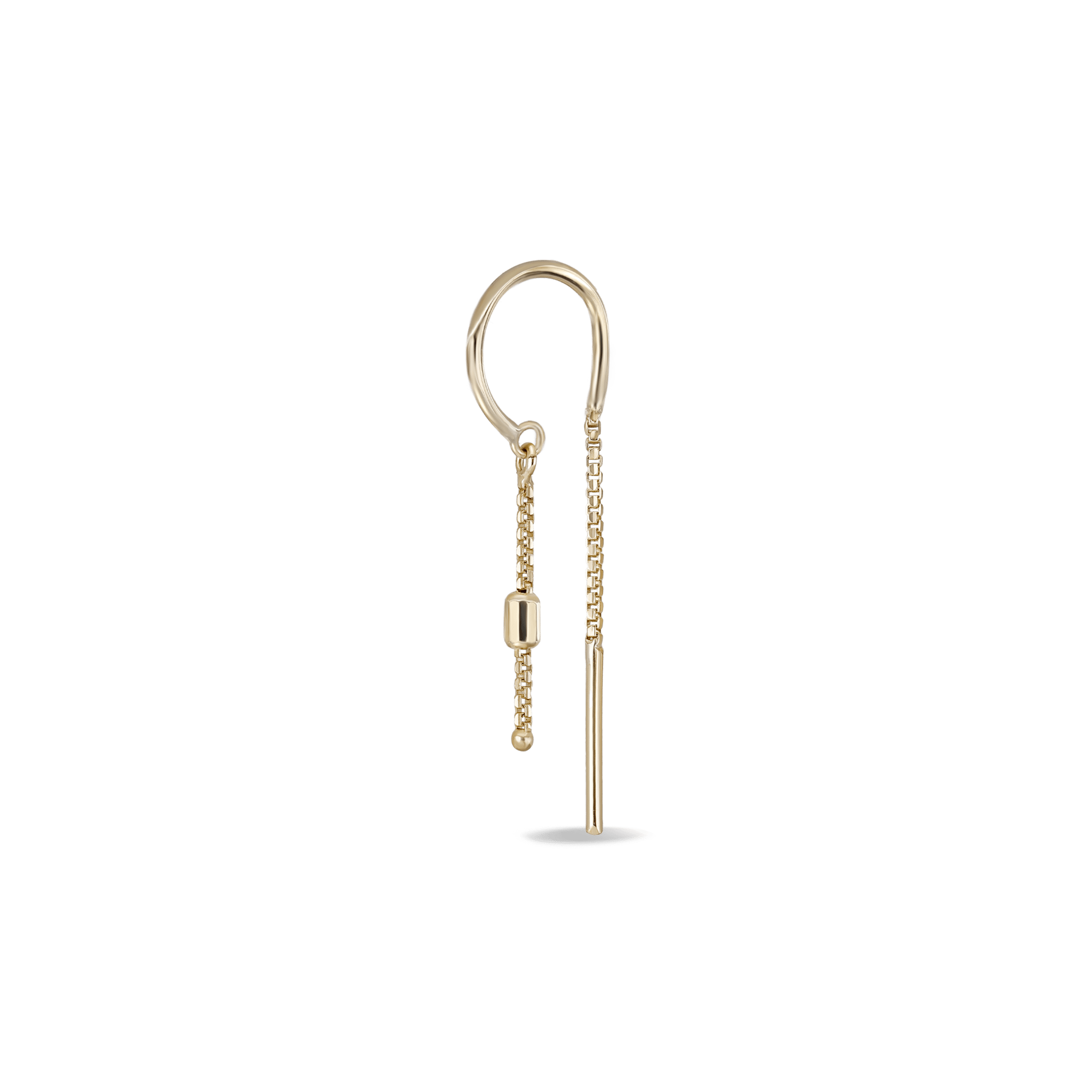 BEATTI Hoops Gold / Single Versa Chain Claw Hoop with Facet Barrel MJH011 Versa Chain Claw Hoop with Facet Barrel