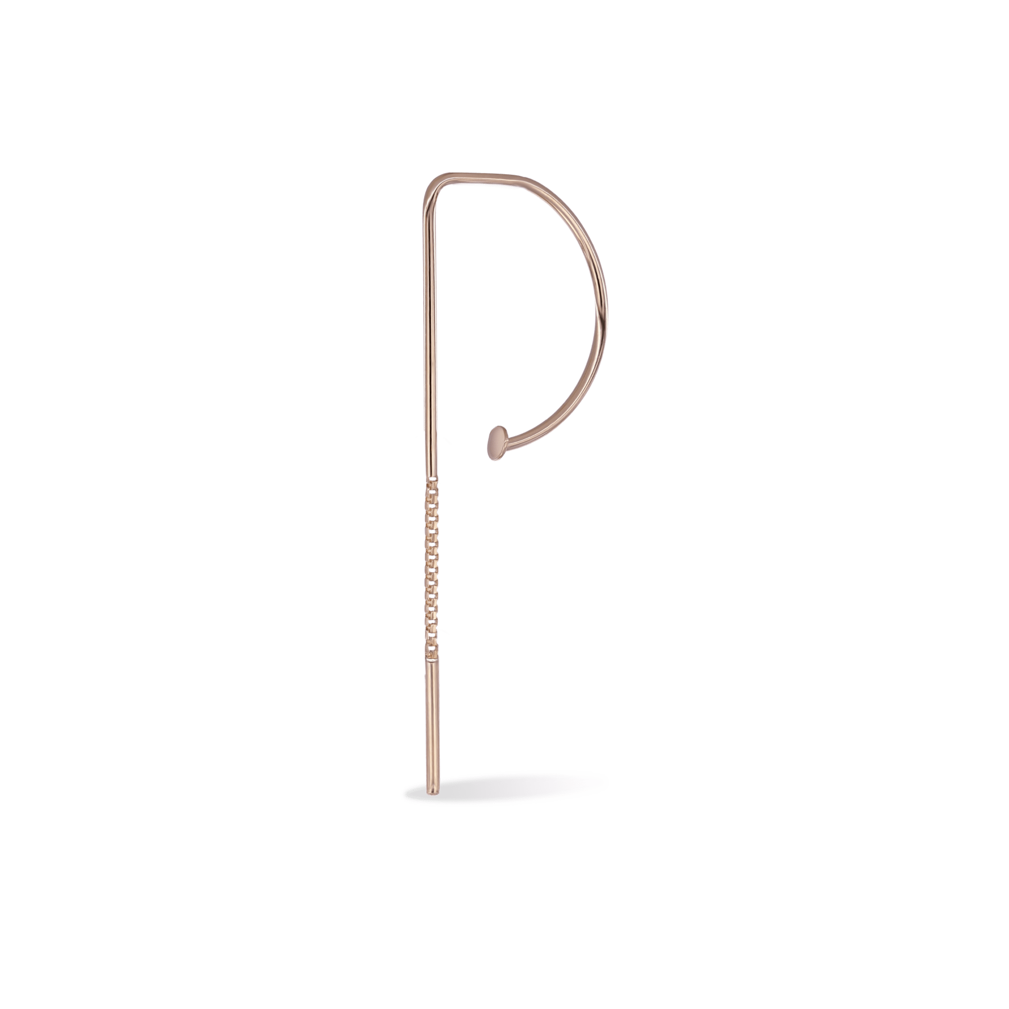 BEATTI Hoops Rose Gold / Single Orbit Loop Orbit Loop