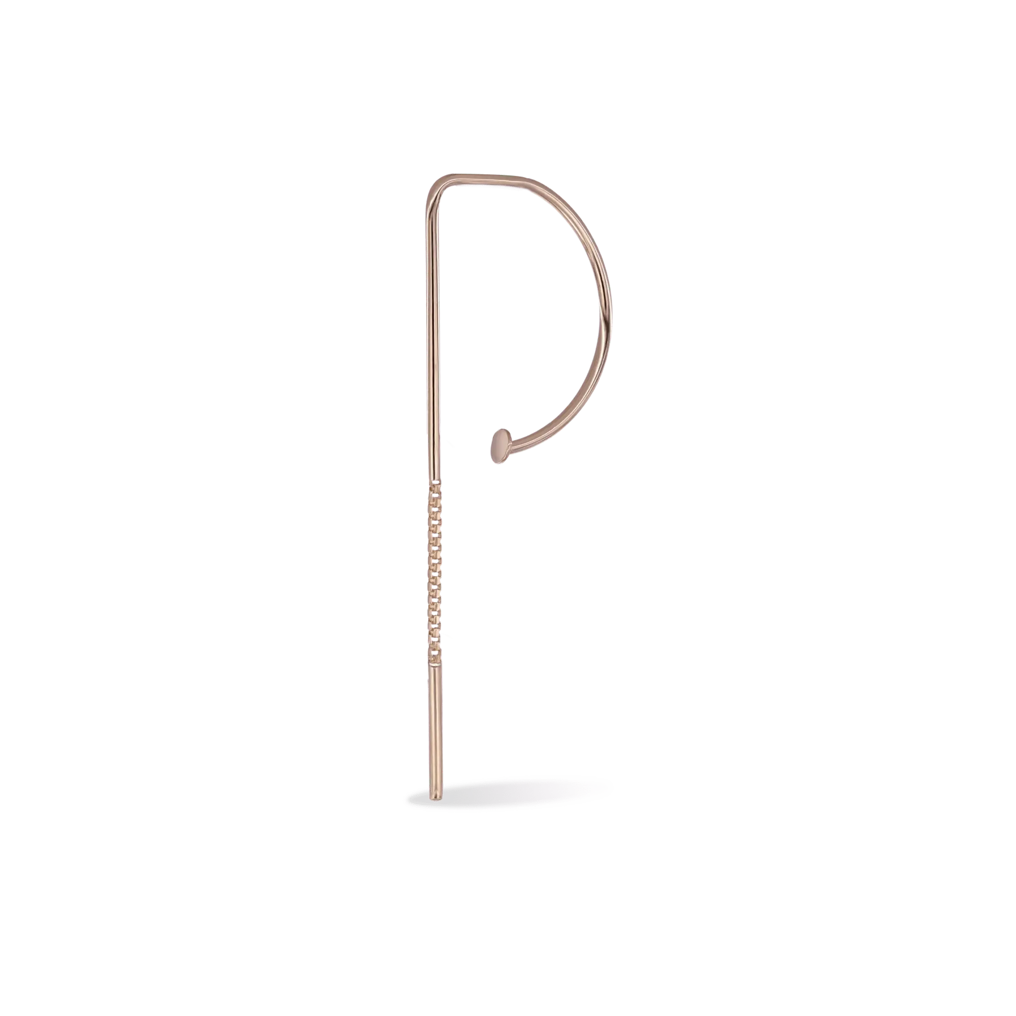 BEATTI Hoops Rose Gold / Single Orbit Loop Orbit Loop