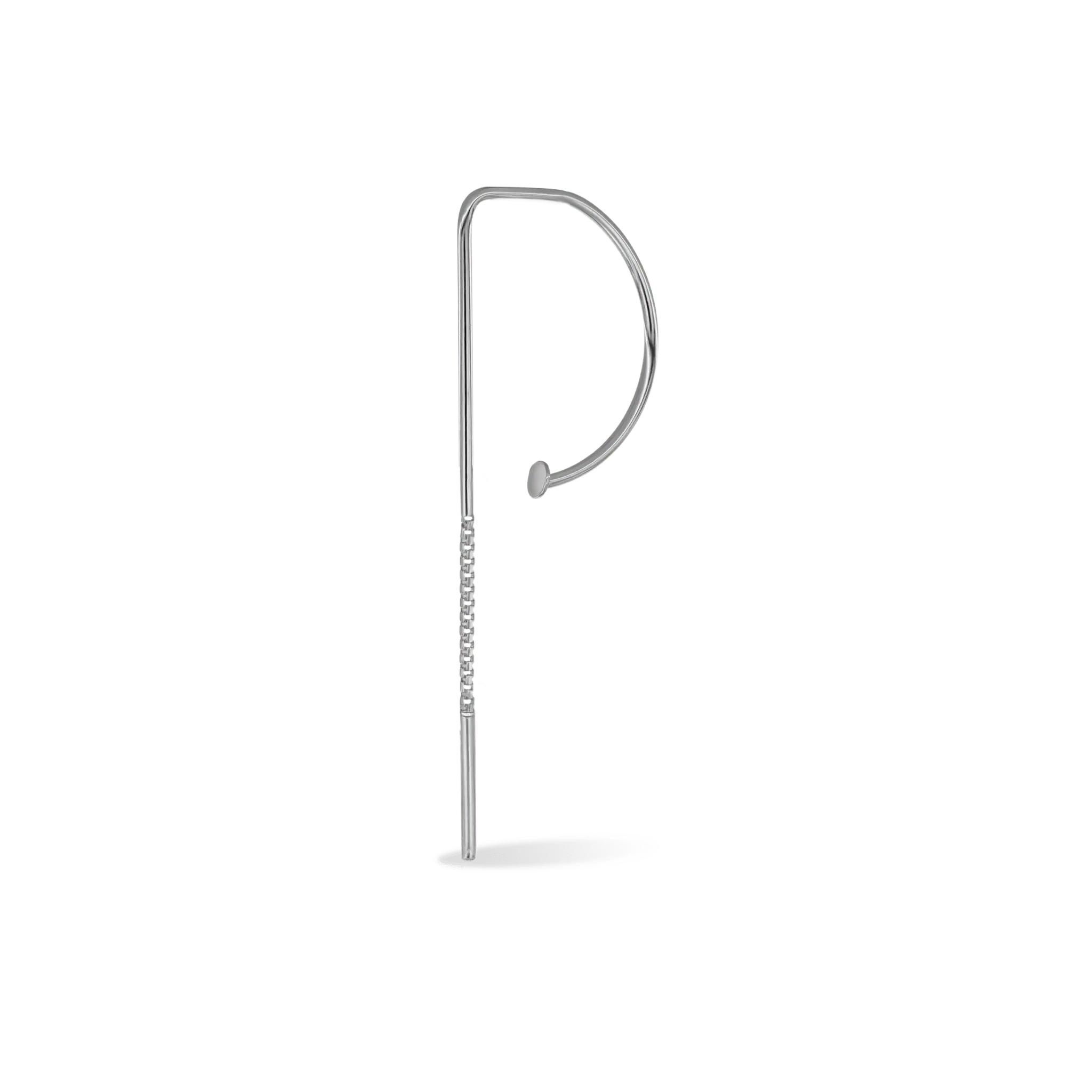 BEATTI Hoops White Gold / Single Orbit Loop MJH013 Orbit Loop