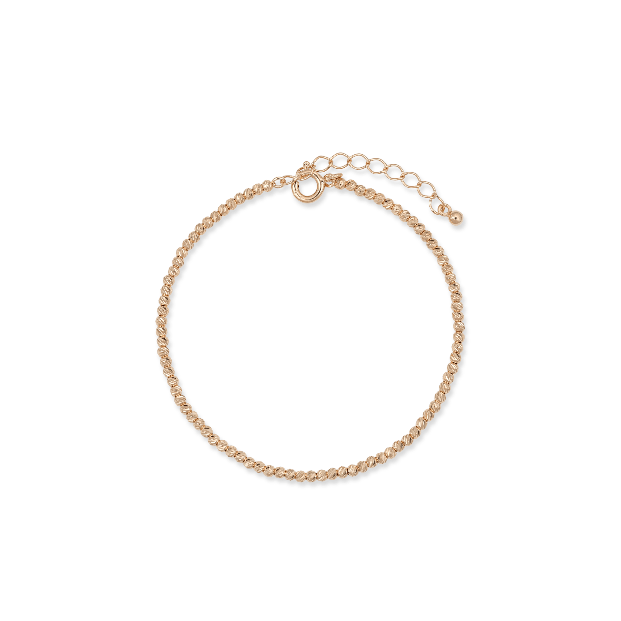 BEATTI Bracelet Rose Gold Sample Sale • Mooncut Beads Bracelet YG SV RG SS25 SS25 BR 010 SV RG Sample Sale • Mooncut Beads Bracelet YG SV RG SS25