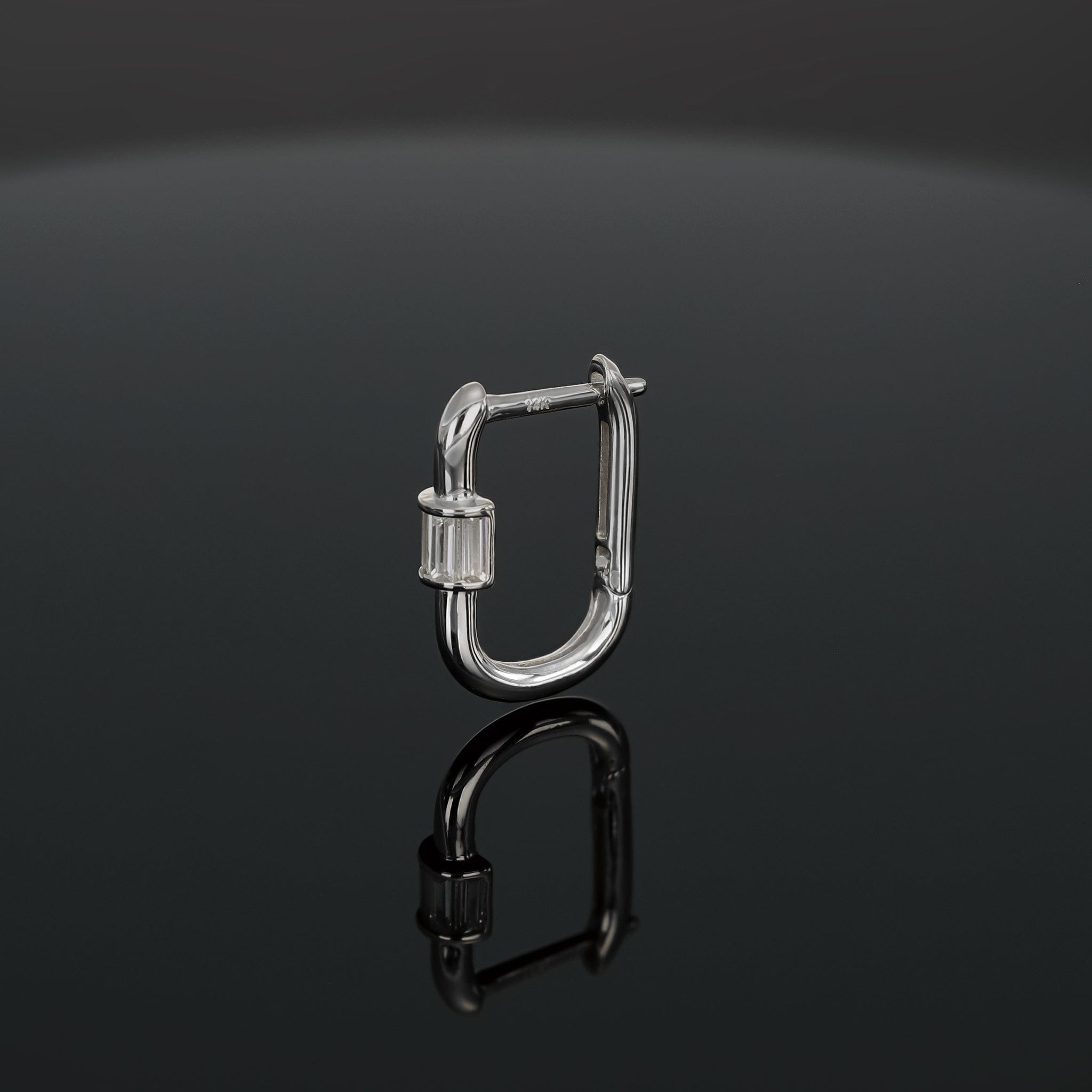 BEATTI Hoops Modern Baguette-Cut CZ U-Hoop Modern Baguette-Cut CZ U-Hoop