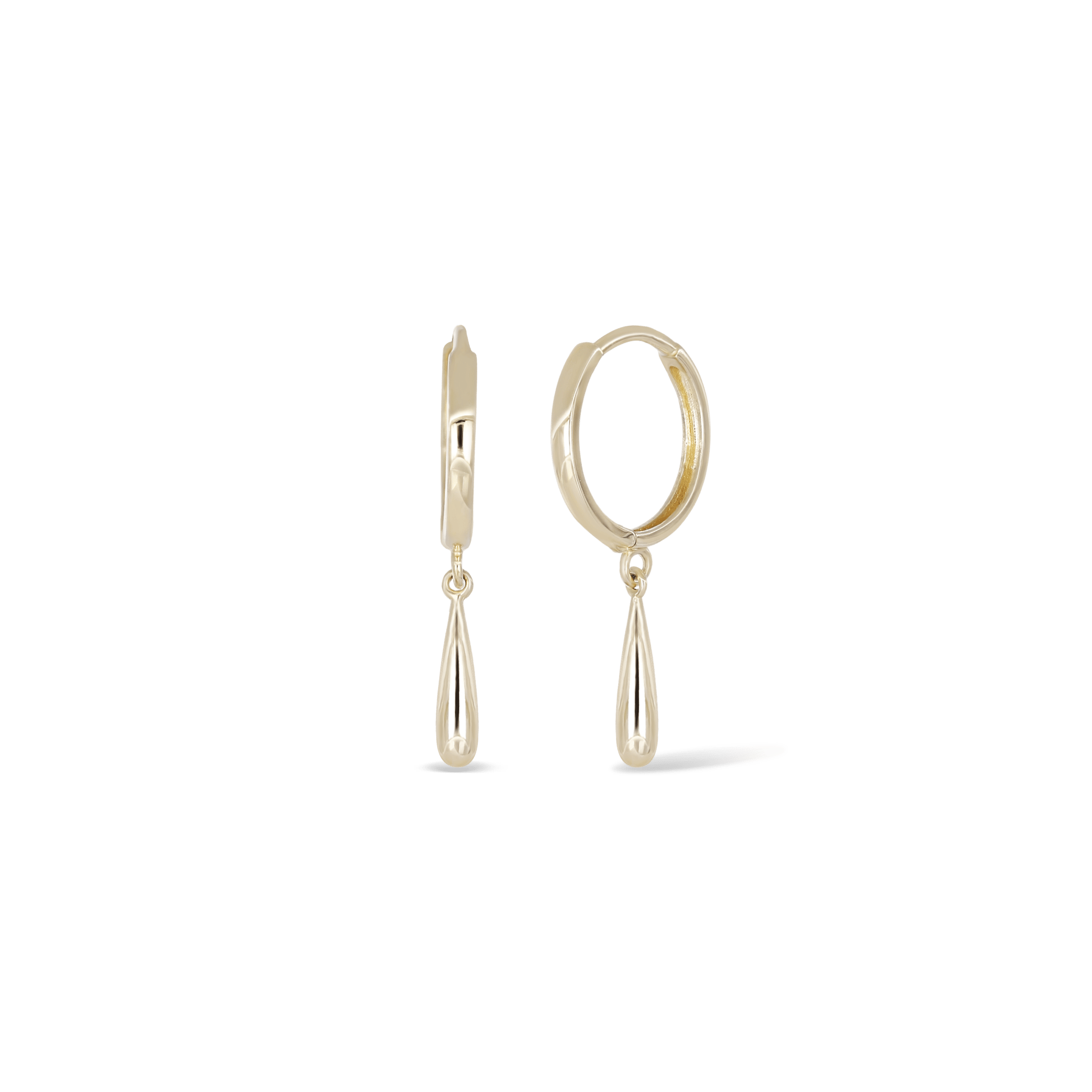 BEATTI Chain Earrings Gold OT402793 • 14K Gold Drop Hoops OT402793 OT402793 • 14K Gold Drop Hoops