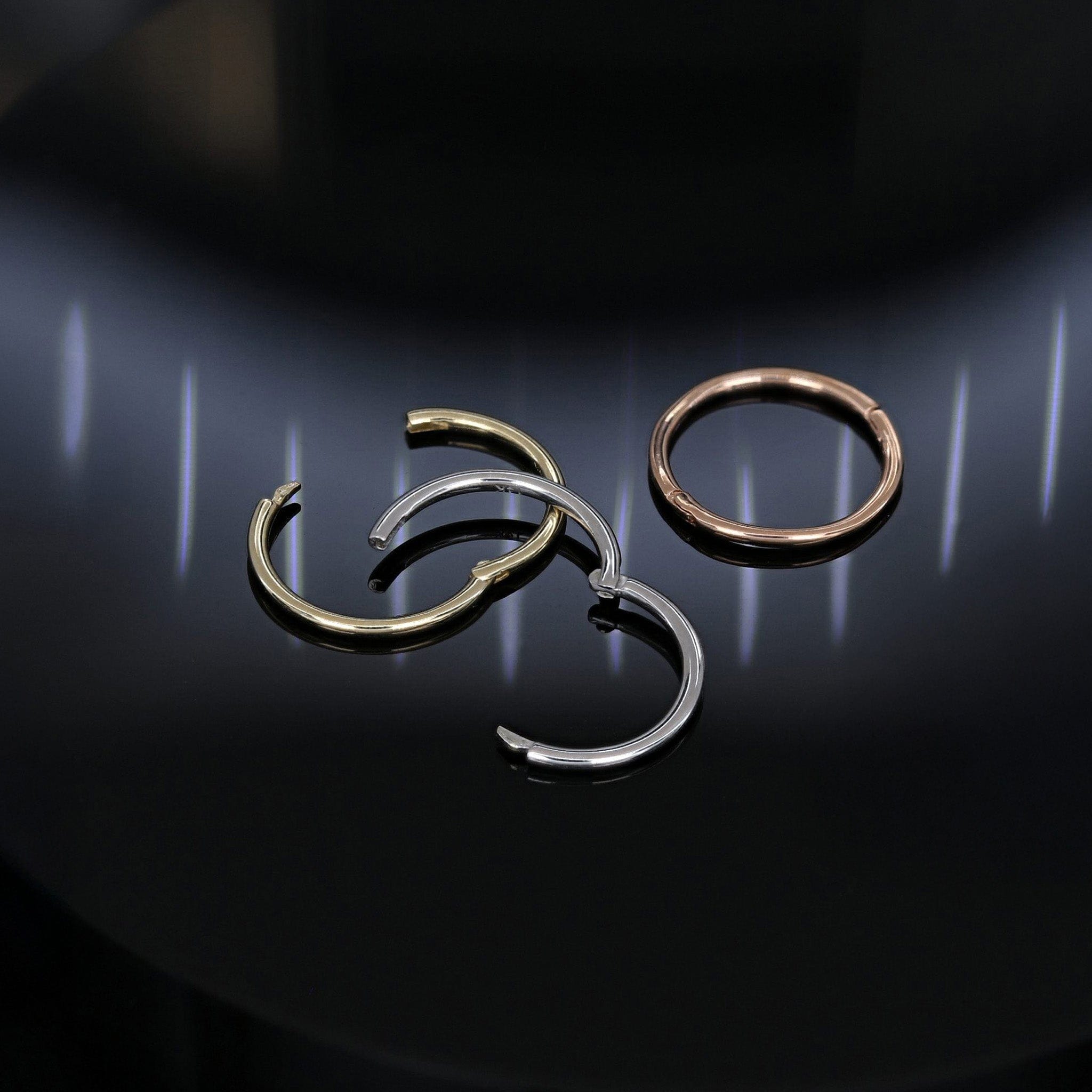 BEATTI Hoops Minimal Thin Hoop Ring 18G Minimal Thin Hoop Ring 18G