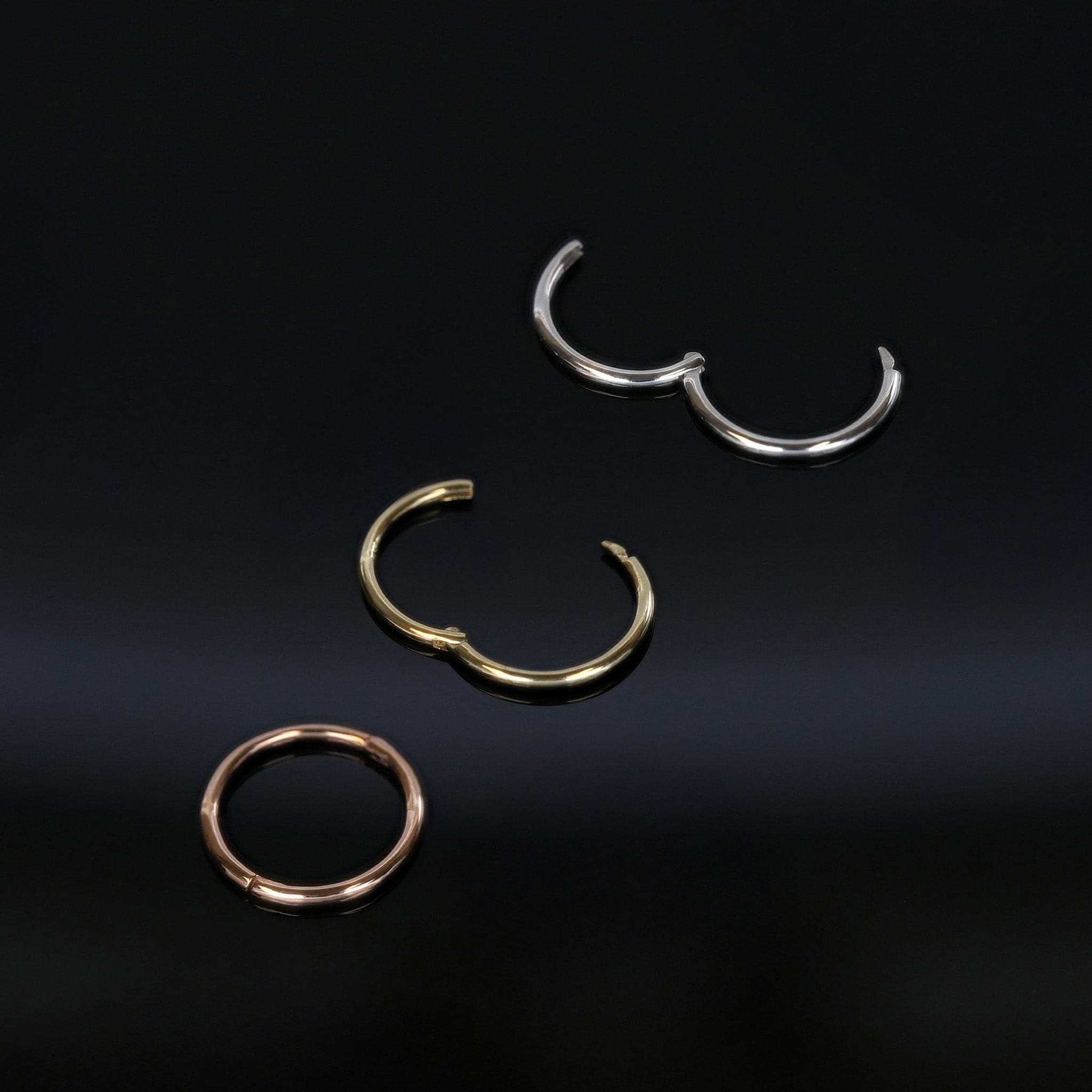 BEATTI Hoops Minimal Thin Hoop Ring 18G Minimal Thin Hoop Ring 18G