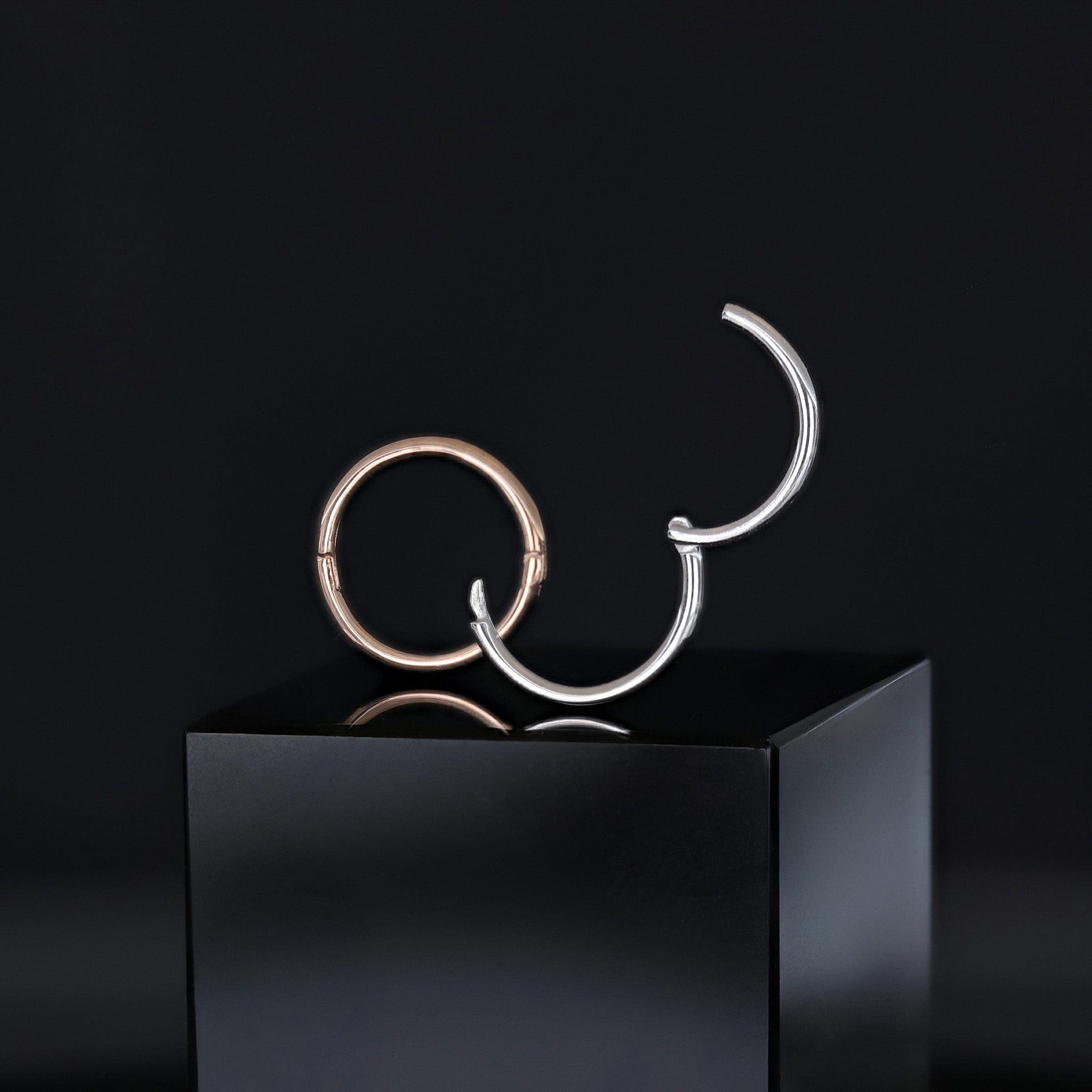 BEATTI Hoops Minimal Thin Hoop Ring 18G Minimal Thin Hoop Ring 18G