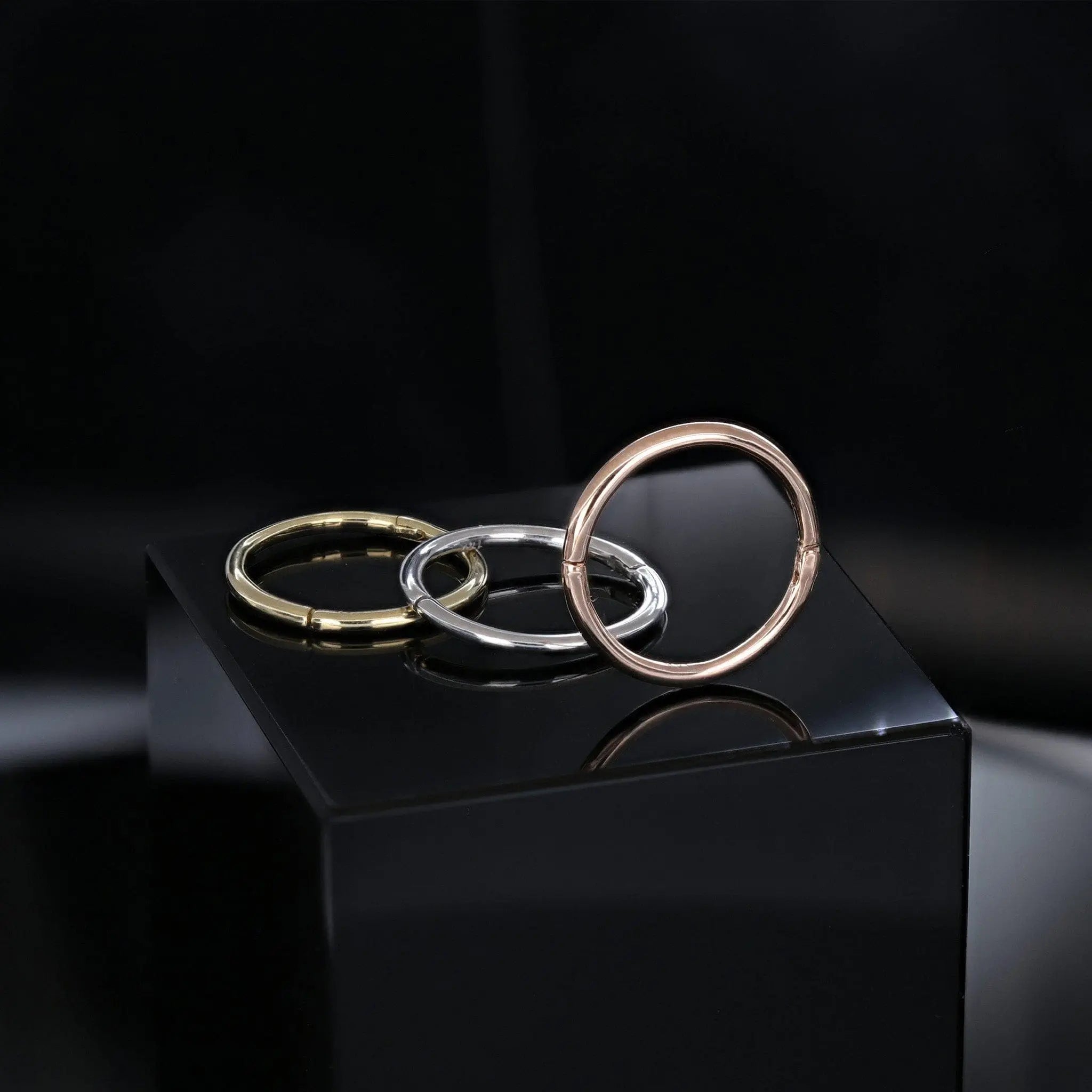 BEATTI Hoops Minimal Thin Hoop Ring 18G Minimal Thin Hoop Ring 18G