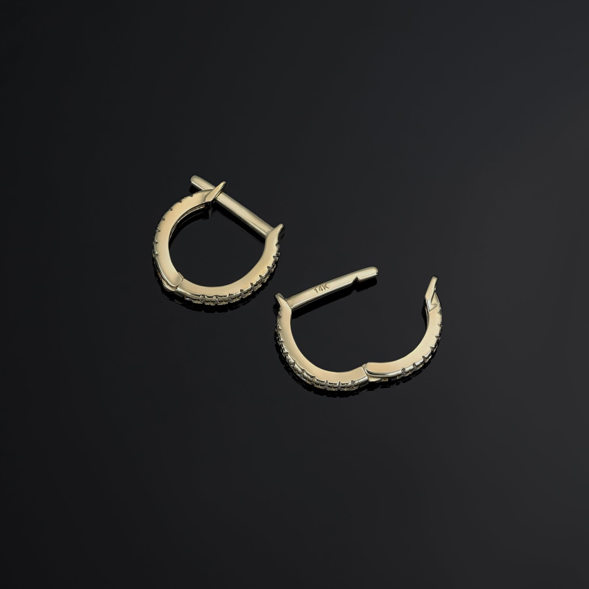 BEATTI Hoops Pavé CZ Classic Hinge Hoop Pavé CZ Classic Hinge Hoop