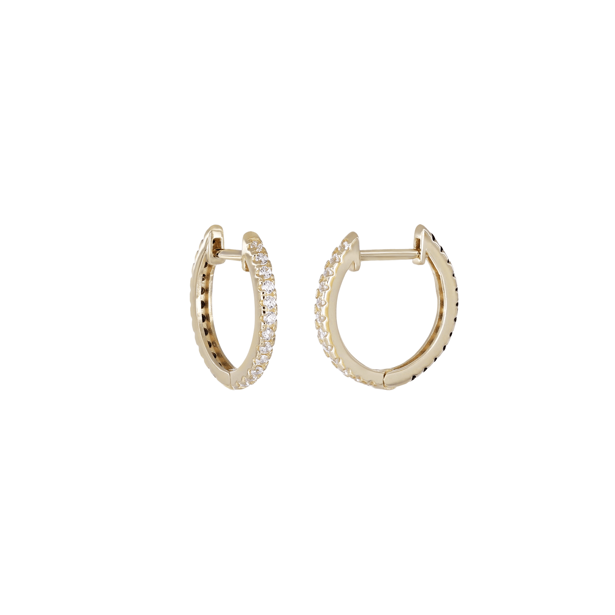 BEATTI Barbell Gold OT49149 • 14K Gold Dual Hoops OT49149 OT49149 • 14K Gold Dual Hoops