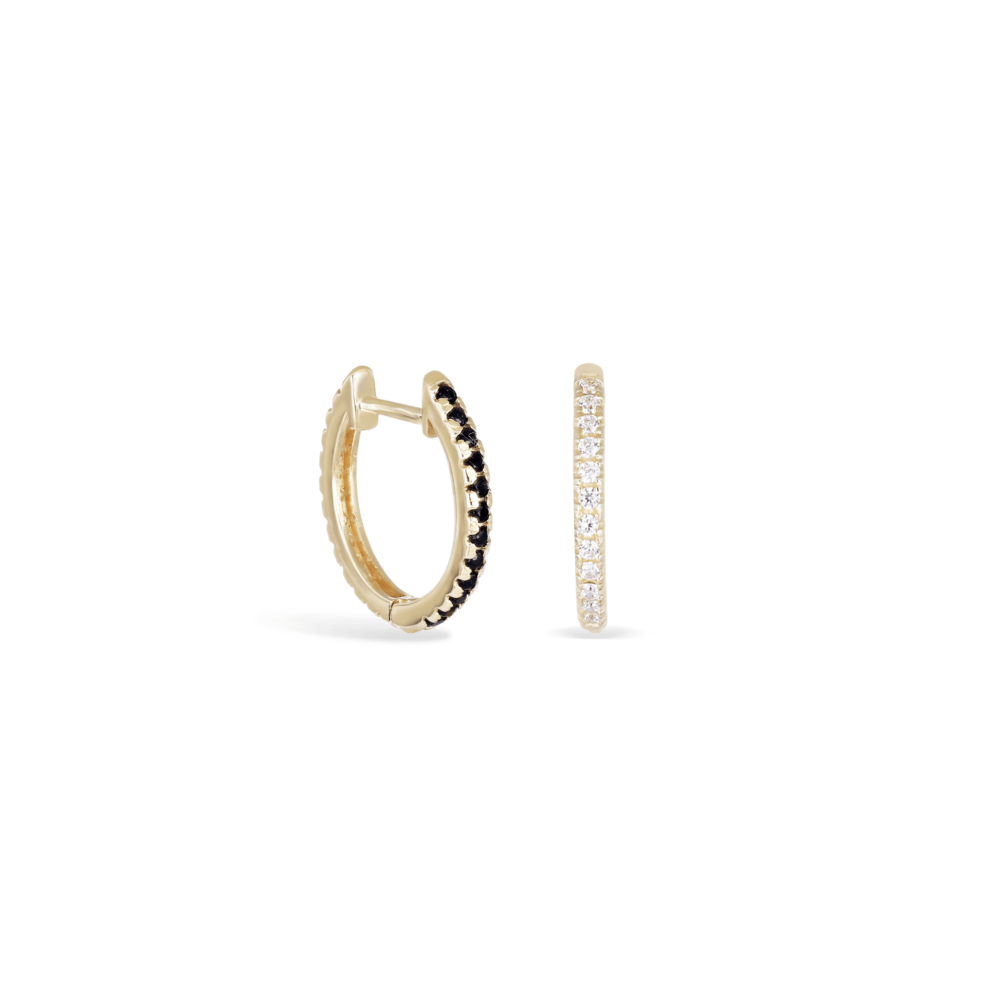 BEATTI Barbell Gold OT49149 • 14K Gold Dual Hoops OT49149 OT49149 • 14K Gold Dual Hoops