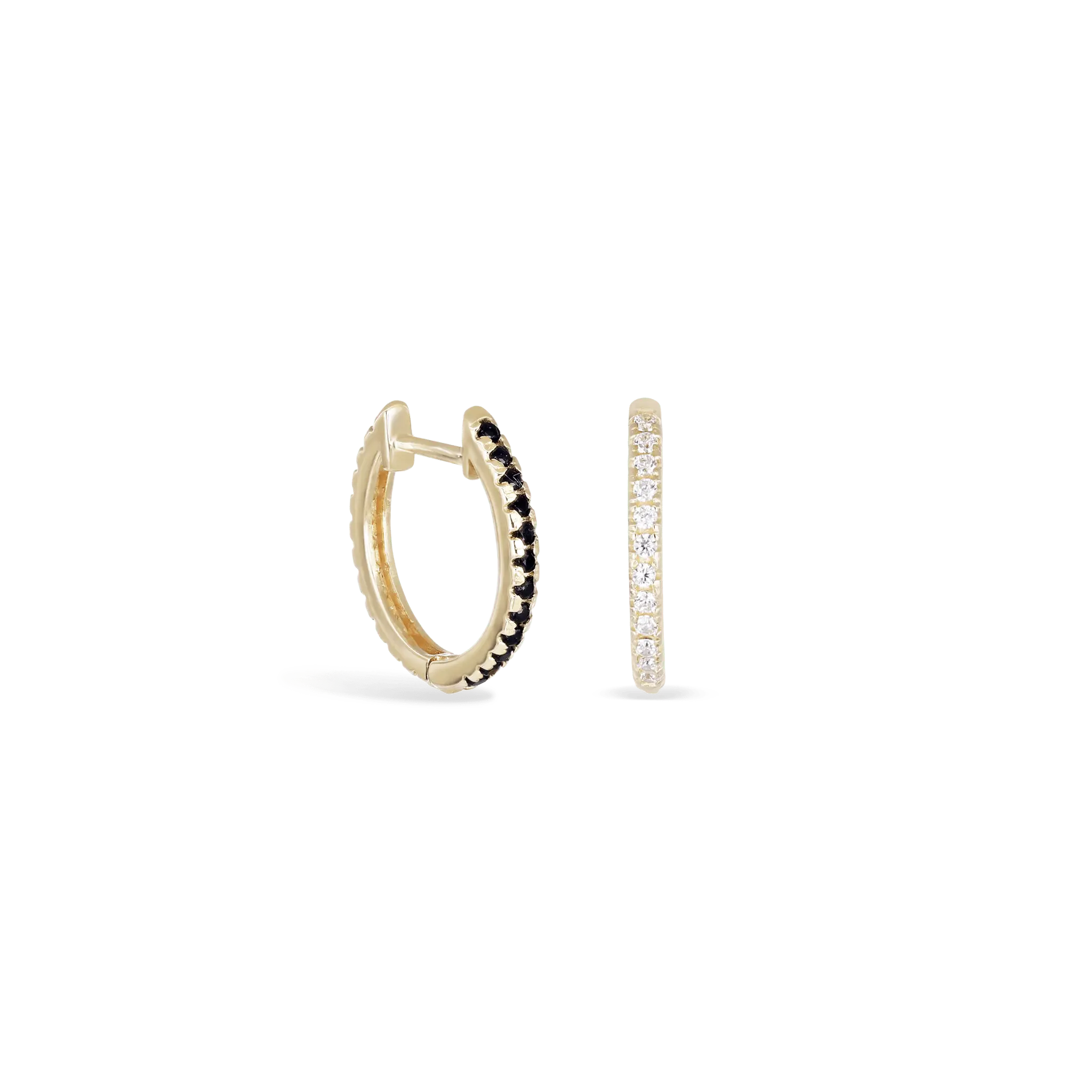 BEATTI Barbell Gold OT49149 • 14K Gold Dual Hoops OT49149 OT49149 • 14K Gold Dual Hoops