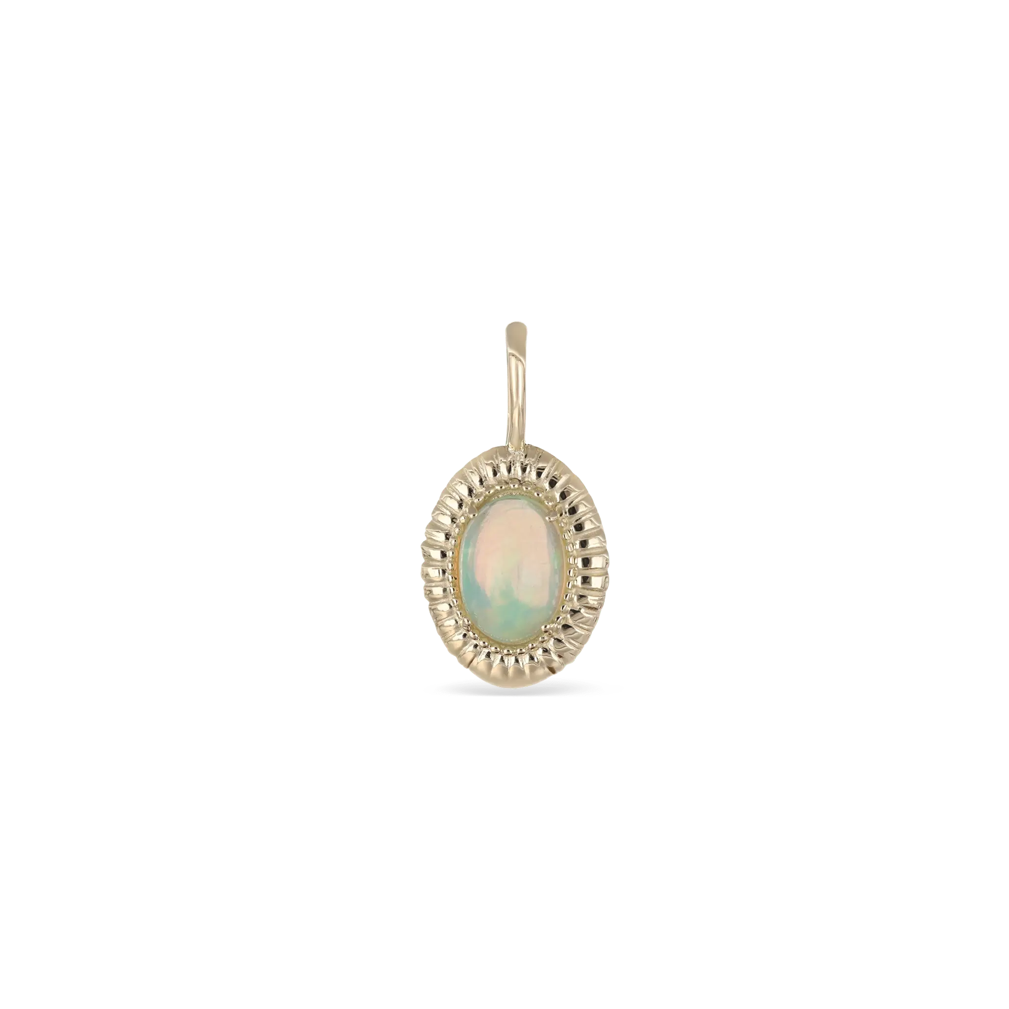 BEATTI Pendants Gold Elegant Opal Necklace Pendant MIEPG003 OPAL Elegant Opal Necklace Pendant