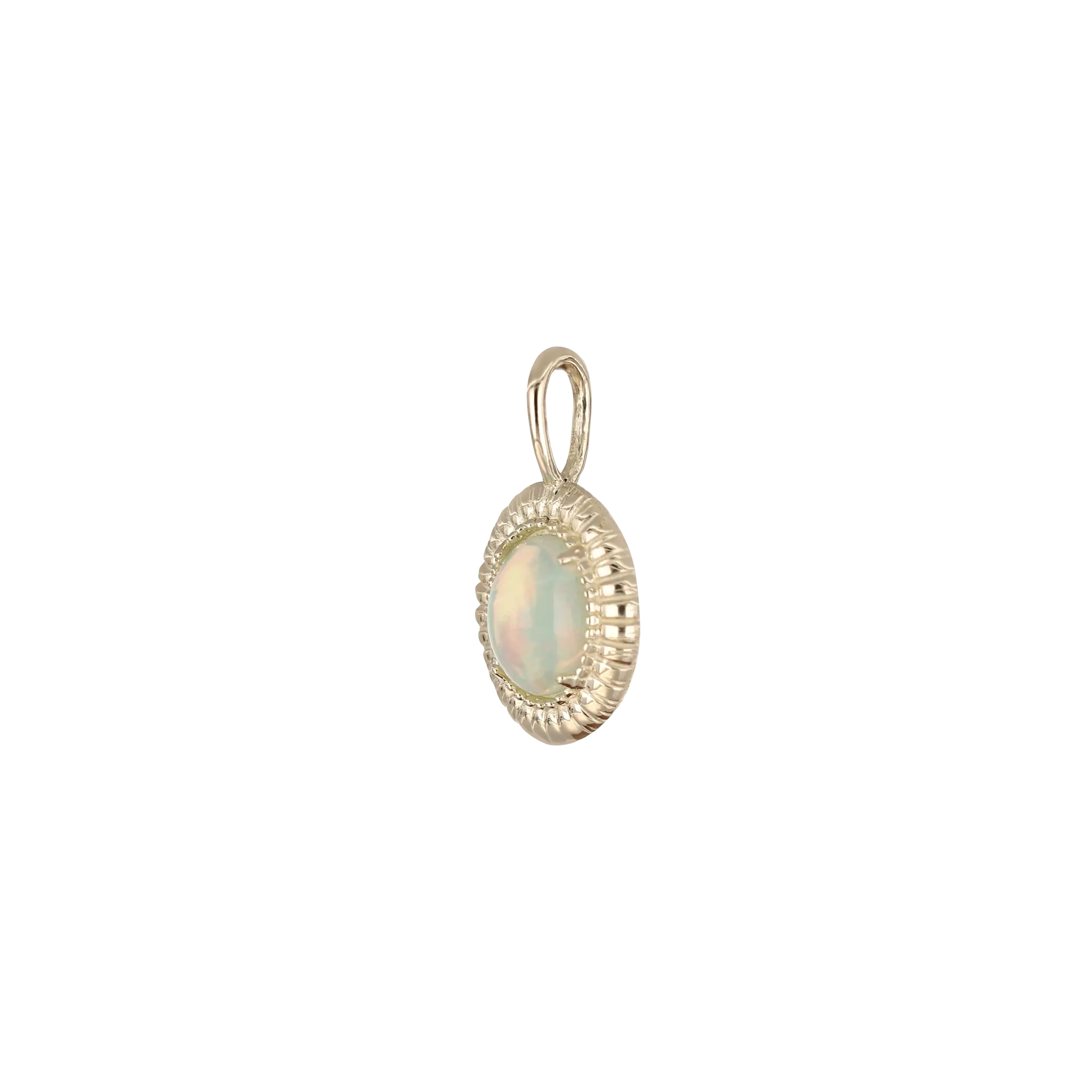 BEATTI Pendants Gold Elegant Opal Necklace Pendant MIEPG003 OPAL Elegant Opal Necklace Pendant