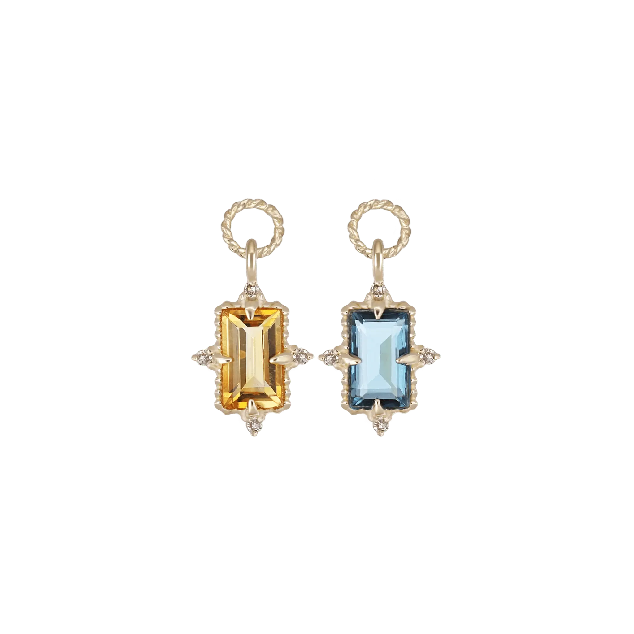 BEATTI Charms Bette • Gemstone Hoop Charm Bette • Gemstone Hoop Charm