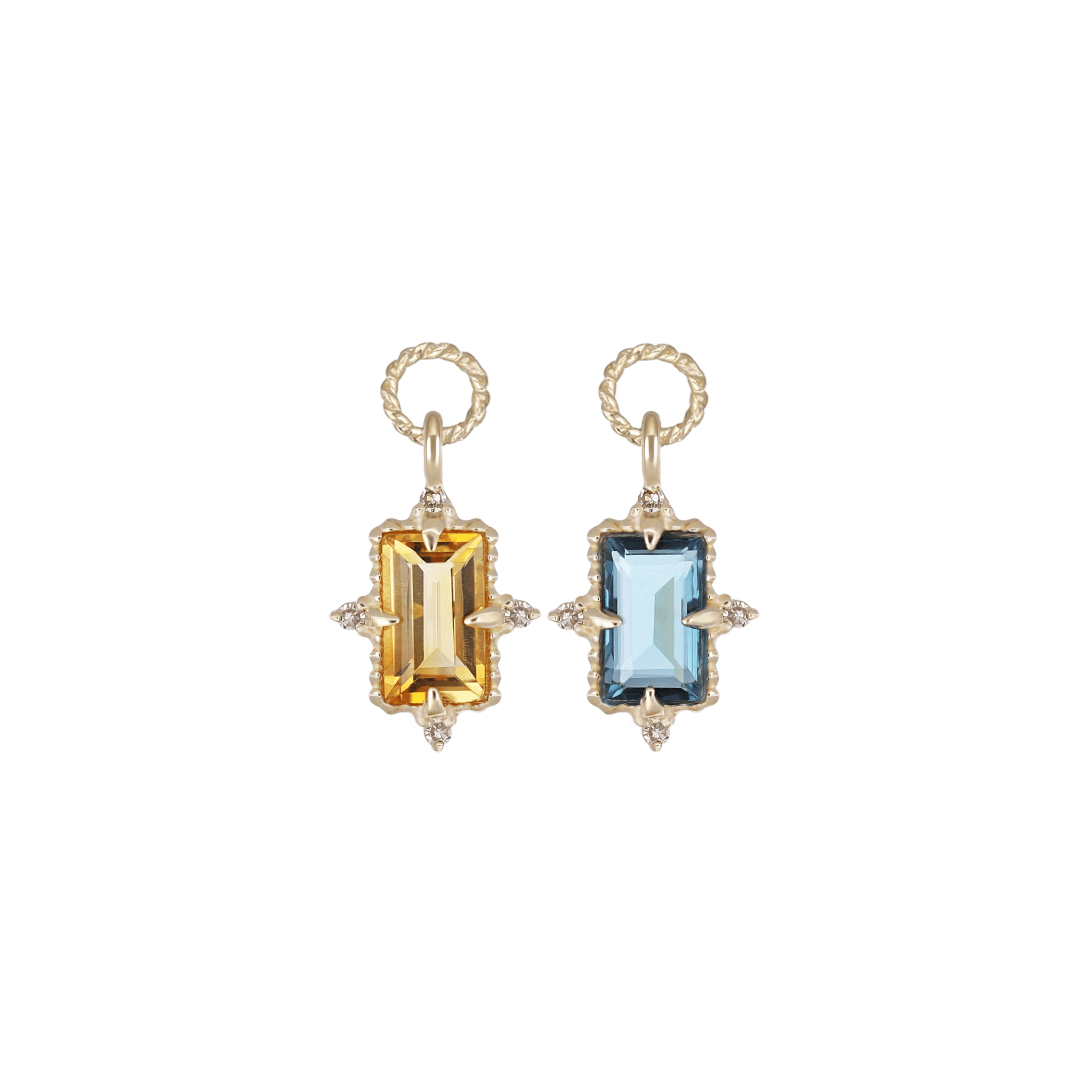 BEATTI Charms Bette • Gemstone Hoop Charm Bette • Gemstone Hoop Charm