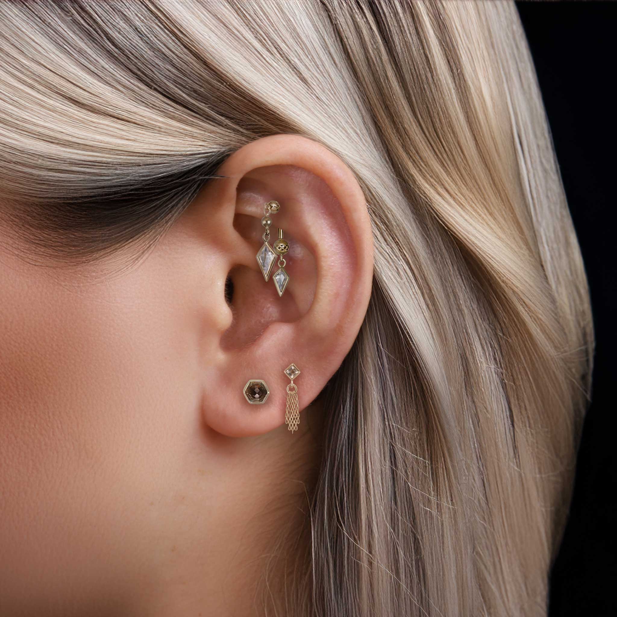 BEATTI Barbell Riké • Double Diamond Flip Curved Barbell Riké • Double Diamond Flip Curved Barbell