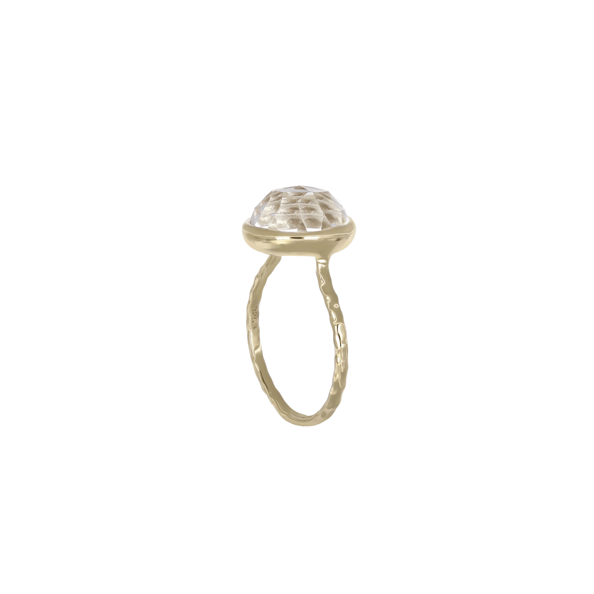 BEATTI Ring 02 White Topaz _ Gemstone Ring 02 White Topaz _ Gemstone Ring