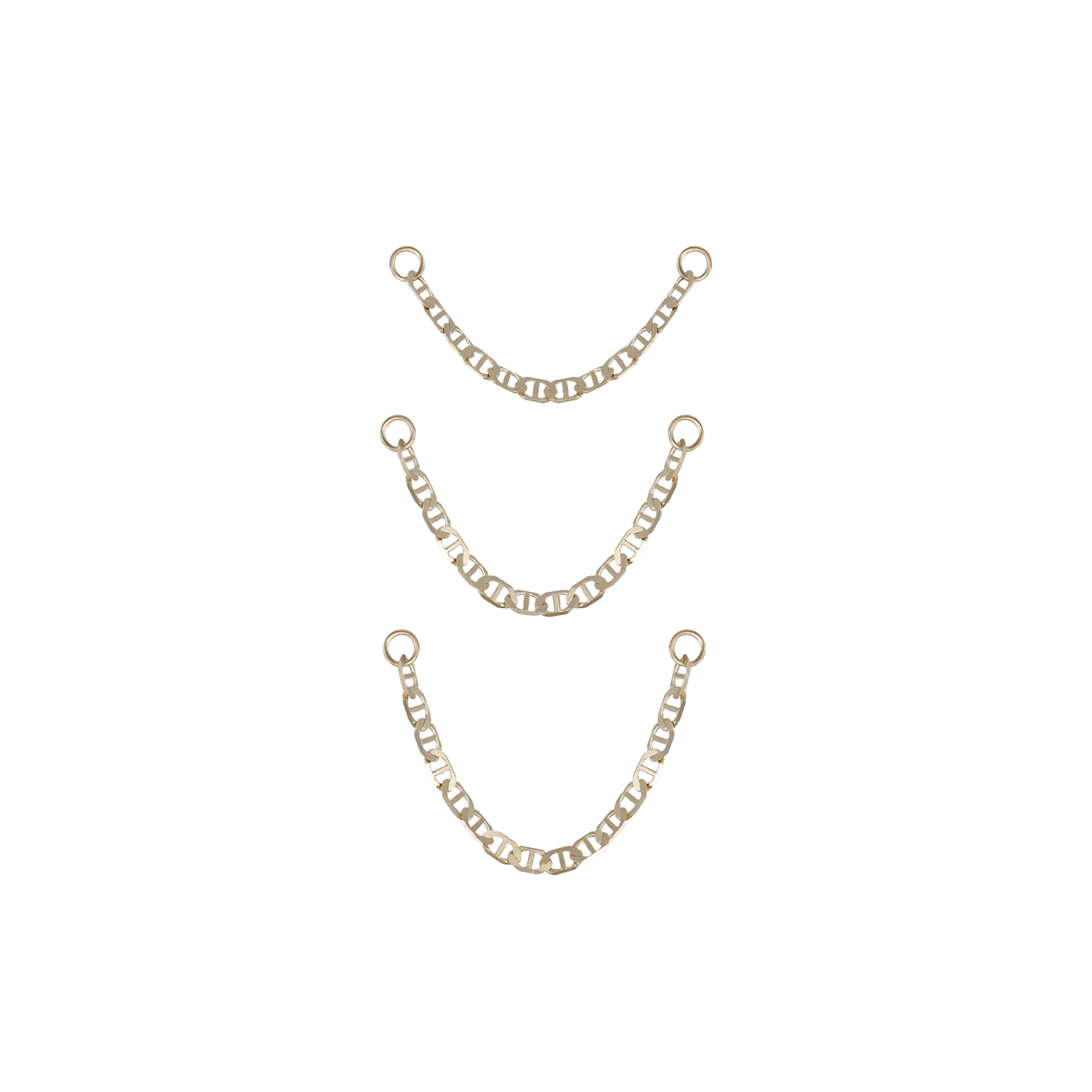 BEATTI Chain Attachments Canto • 14K Gold Single Chain Attachment Canto • 14K Gold Single Chain Attachment