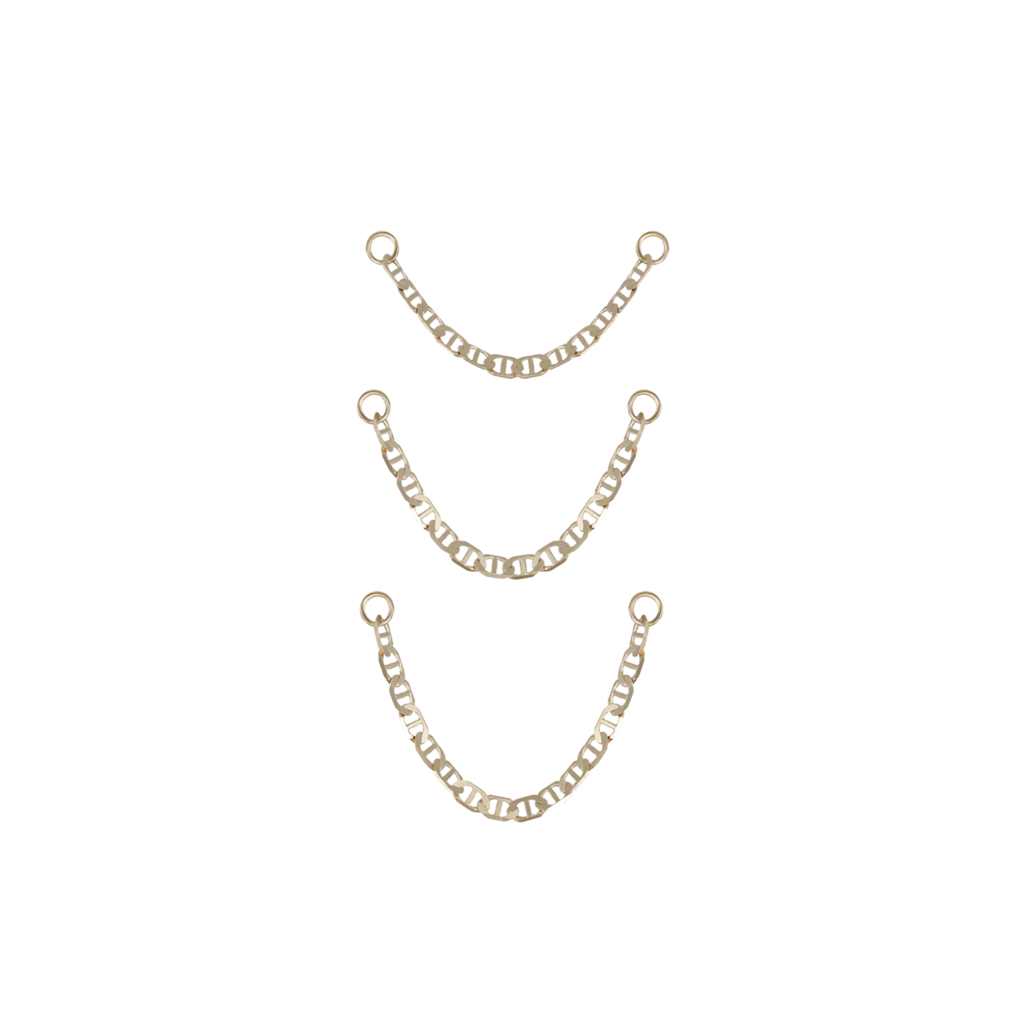 BEATTI Chain Attachments Canto • 14K Gold Single Chain Attachment Canto • 14K Gold Single Chain Attachment