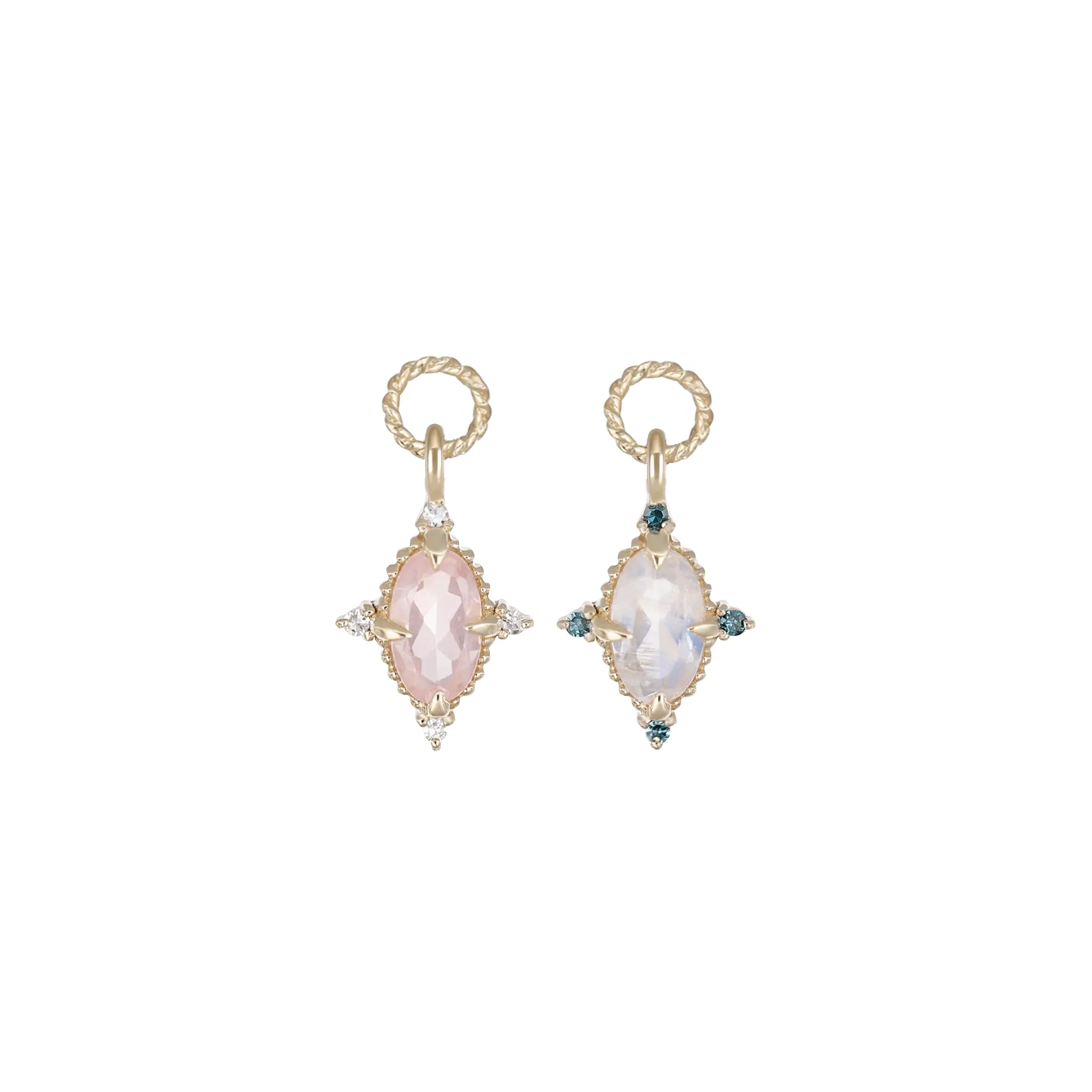 BEATTI Charms Charlotte • Gemstone Hoop Charm Charlotte • Gemstone Hoop Charm