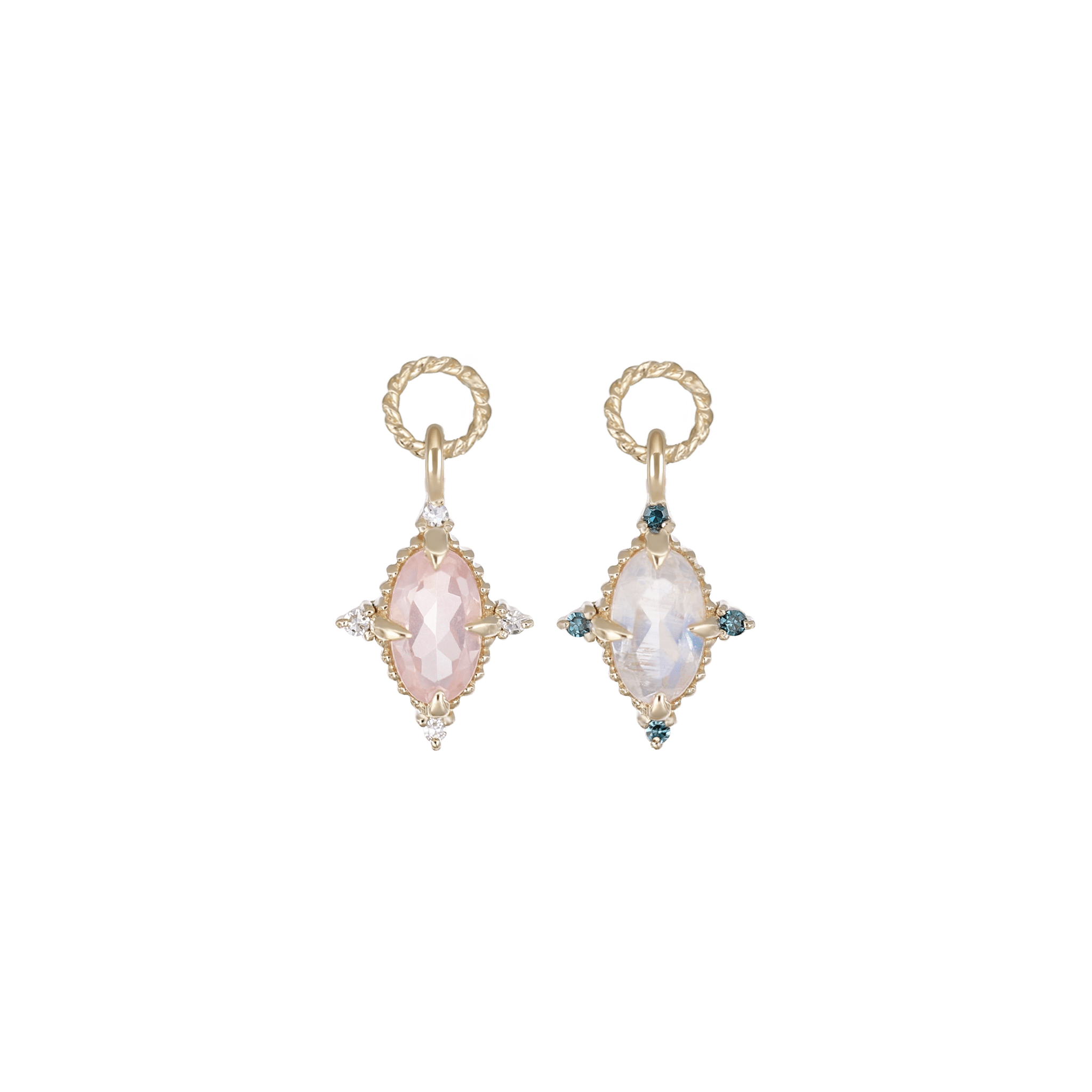 BEATTI Charms Charlotte • Gemstone Hoop Charm Charlotte • Gemstone Hoop Charm