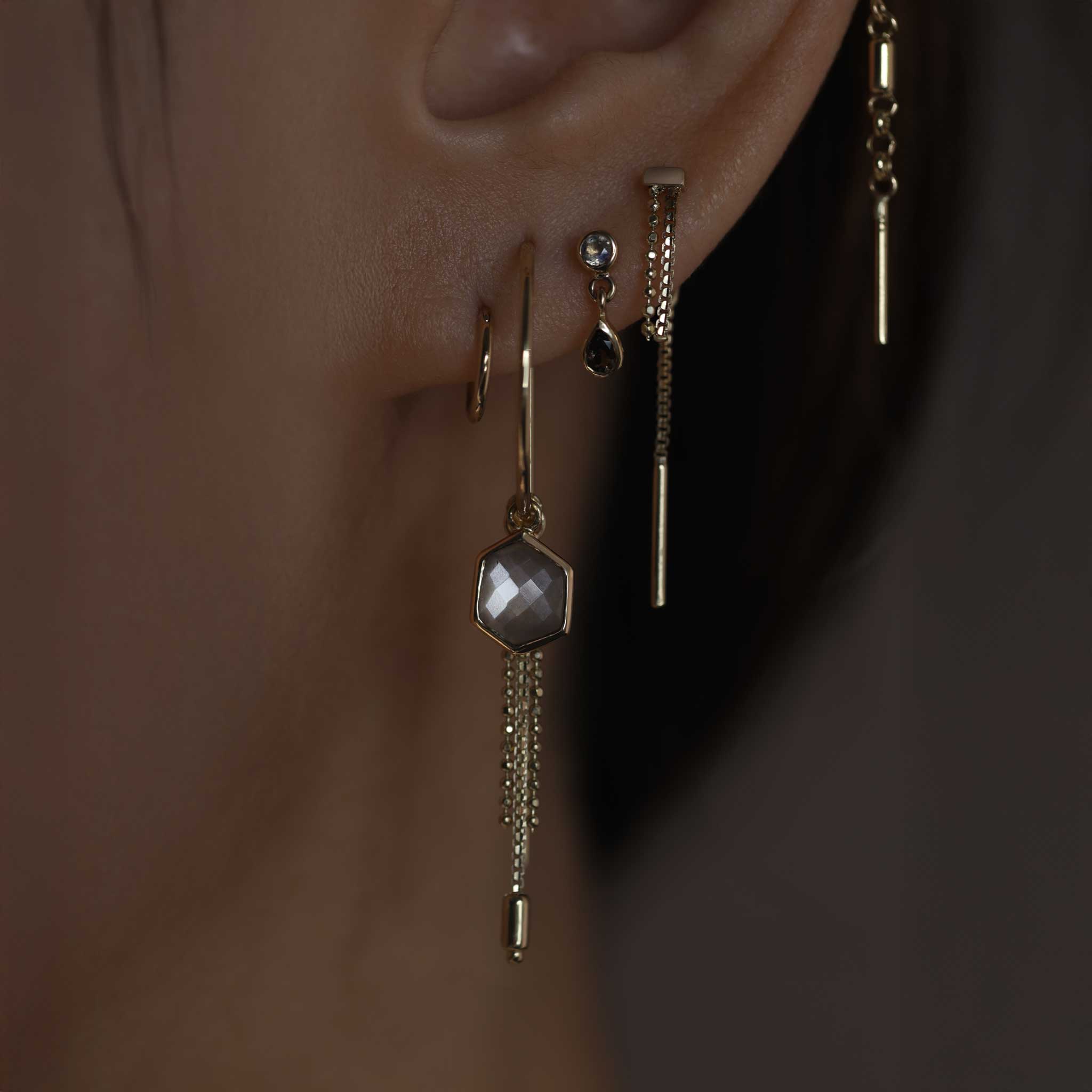 BEATTI Hoops Axis Barrel Charm Axis Barrel Charm