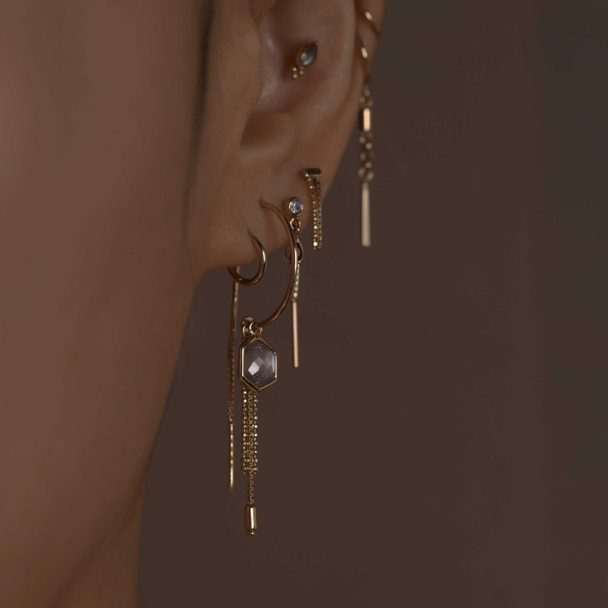 BEATTI Hoops Axis Barrel Charm Axis Barrel Charm