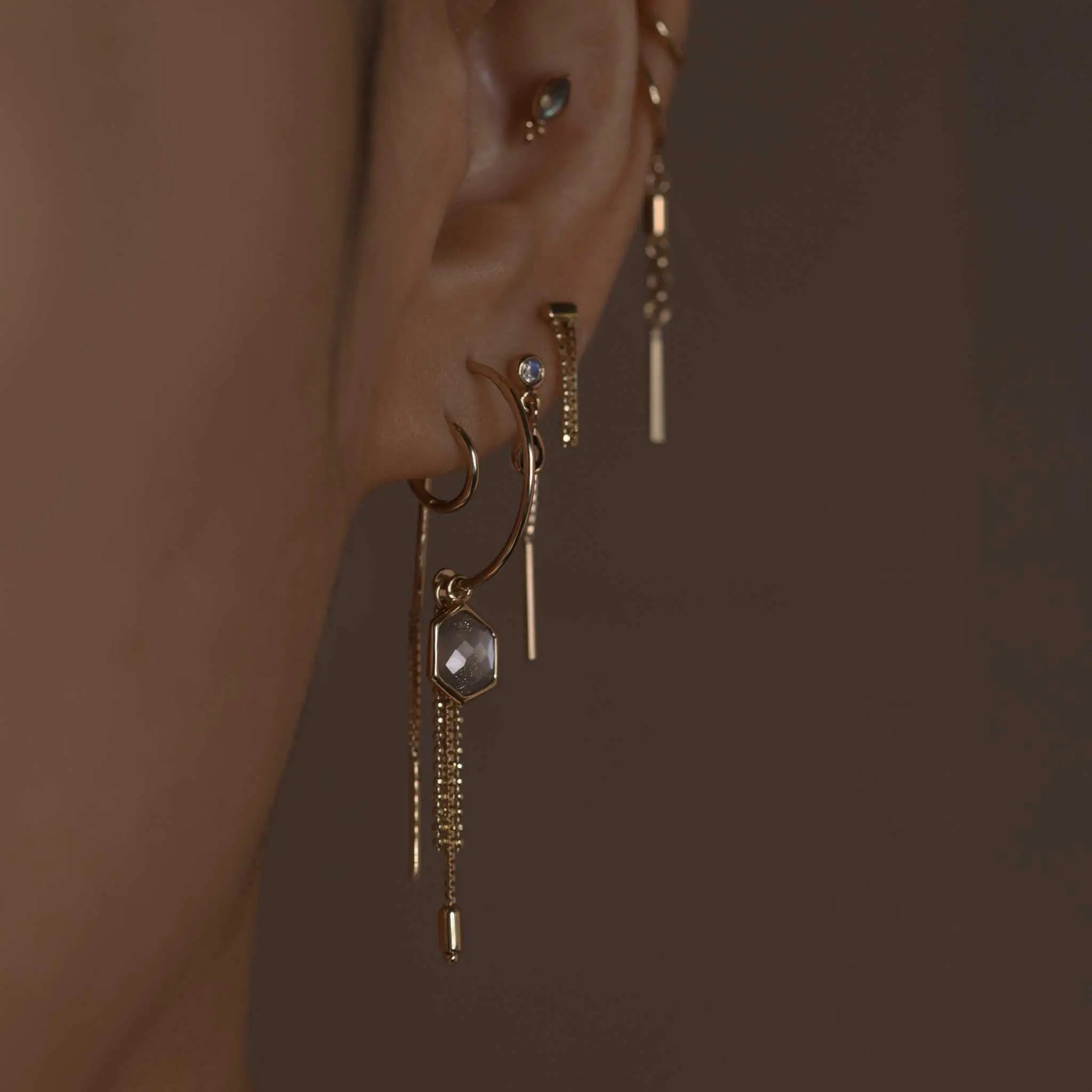 BEATTI Hoops Axis Barrel Charm Axis Barrel Charm